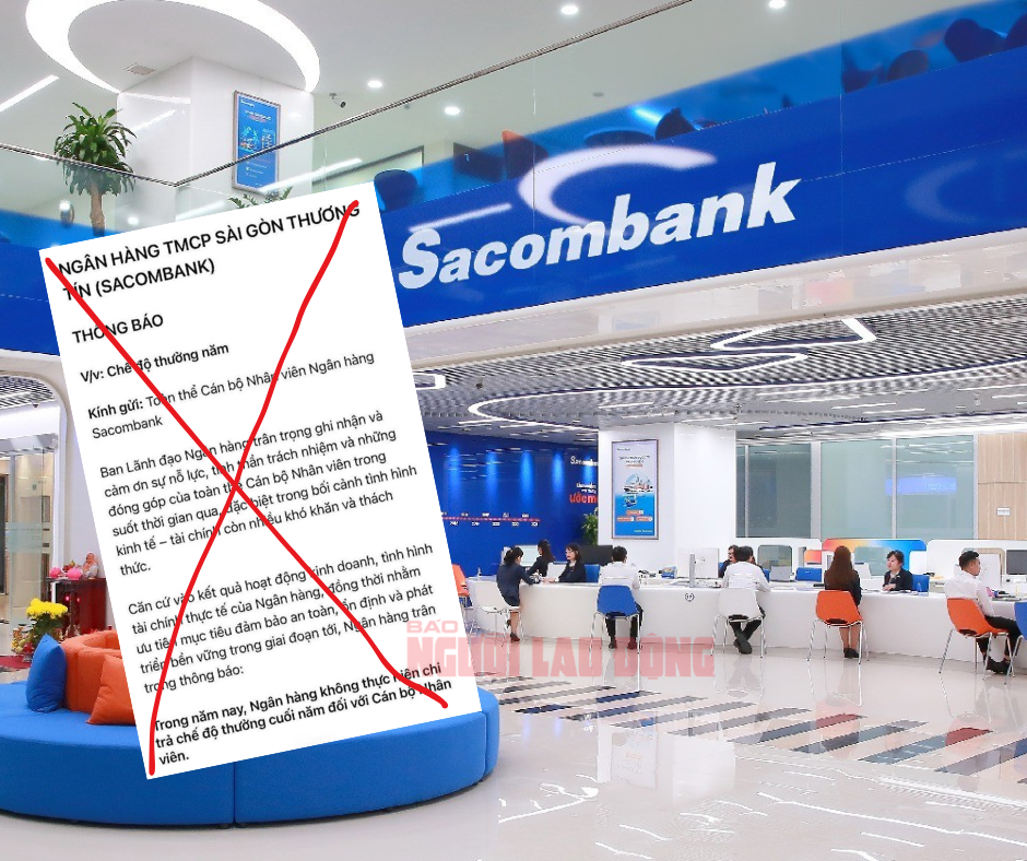 Sacombank bác tin đồn không thưởng Tết cho nhân viên - Ảnh 1.