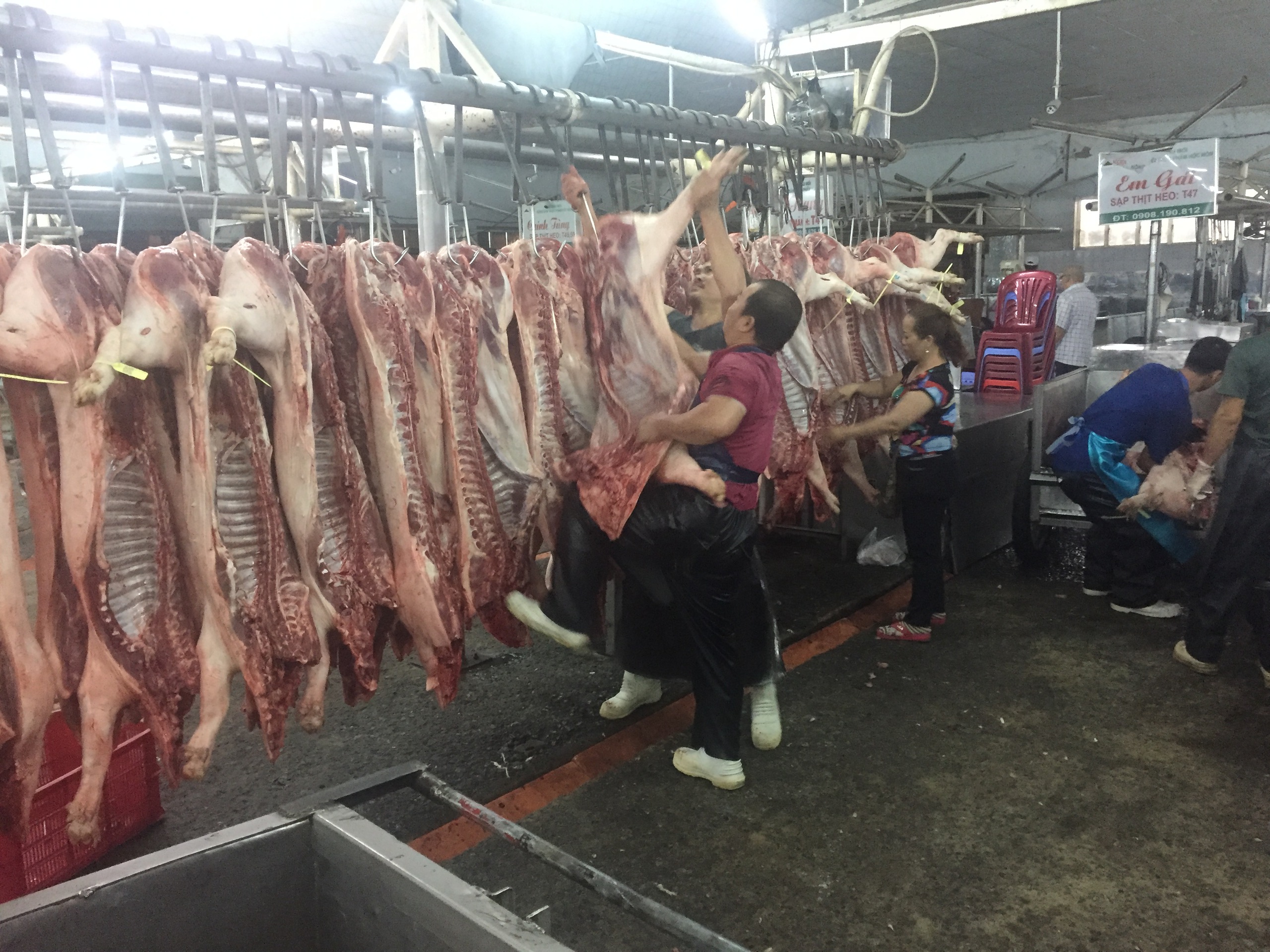 Giá heo hơi hôm nay, 28-1: Giá heo mảnh ở chợ đầu mối tăng cao - Ảnh 1.