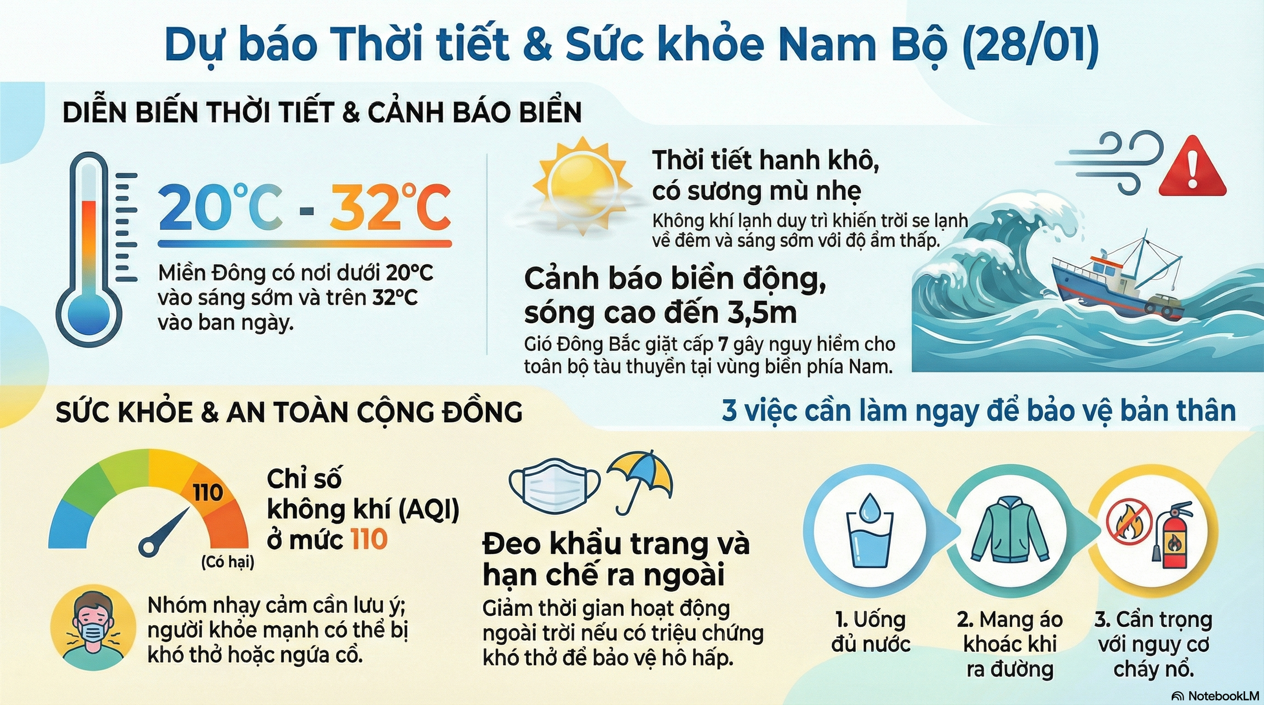 Dự báo thời tiết hôm nay, 28-1: TPHCM và Nam Bộ hanh khô - Ảnh 2.