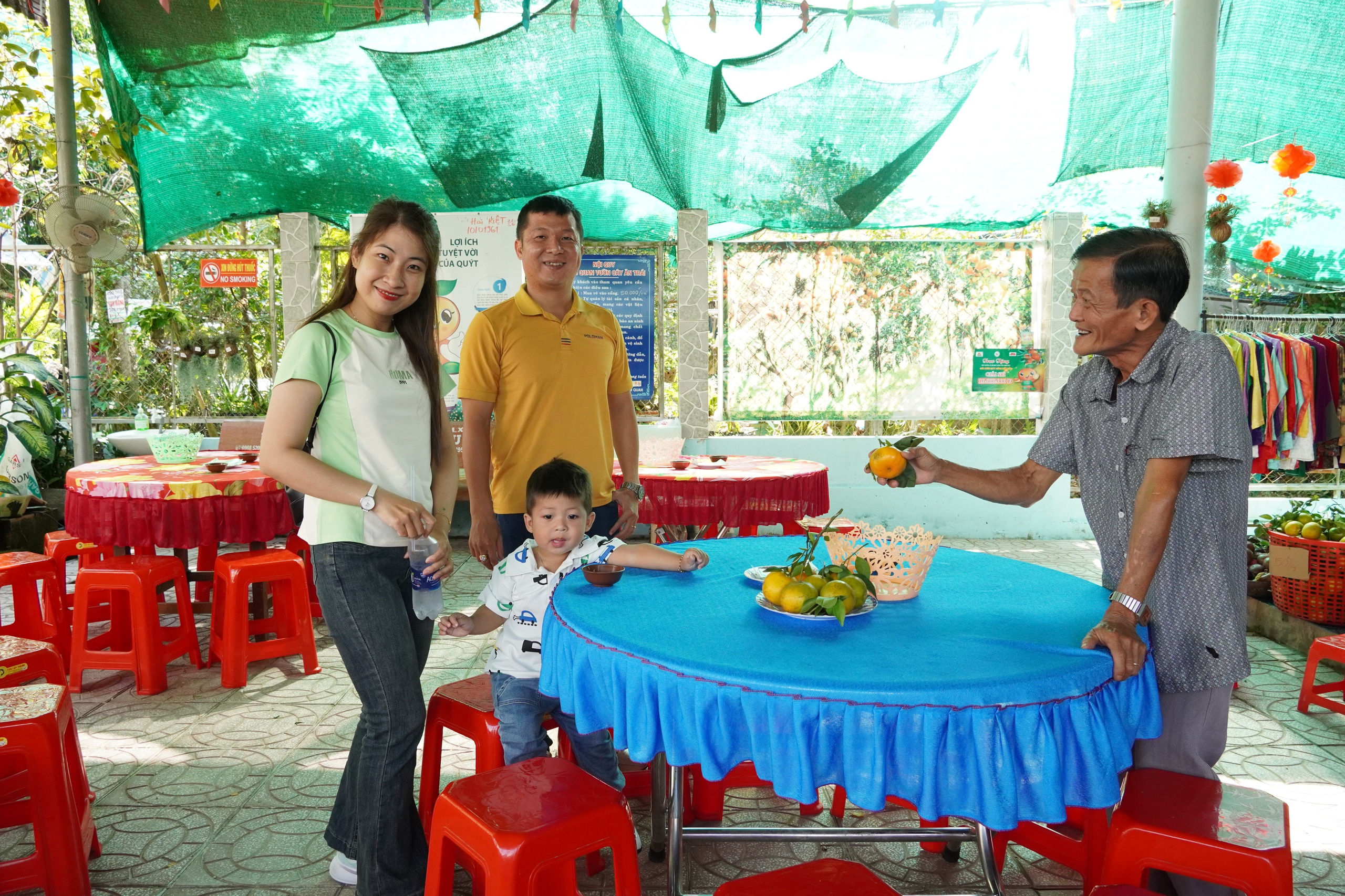 VIDEO: Du kh&aacute;ch &ldquo;ngất ng&acirc;y&rdquo; với những vườn qu&yacute;t v&agrave;ng rực ở Đồng Th&aacute;p - Ảnh 20.