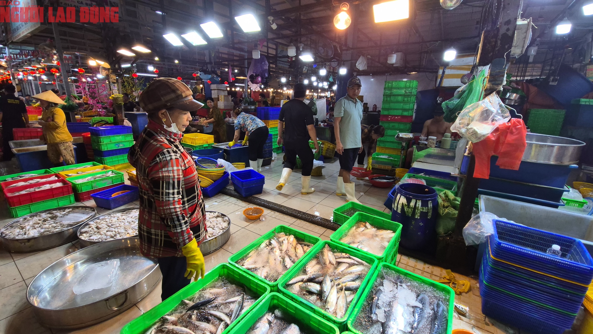 Nửa đêm ở chợ đầu mối TP HCM trước Tết Bính Ngọ 2026 - Ảnh 2. Nửa đêm ở chợ đầu mối TP HCM trước Tết Bính Ngọ 2026 - Ảnh 2.