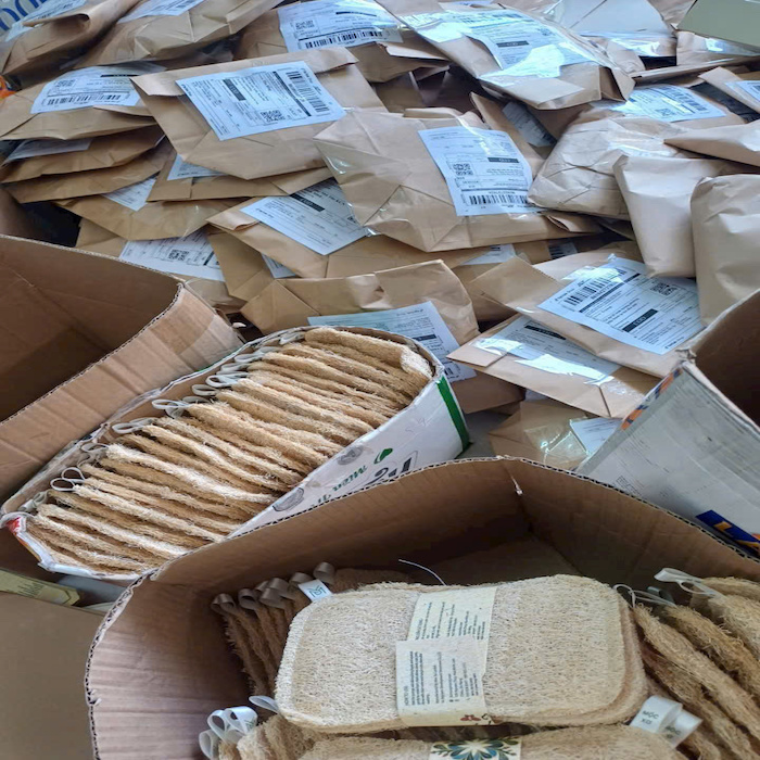 Quà Tết xơ mướp thiên nhiên cháy hàng trong dịp Tết Bính Ngọ 2026 - Ảnh 1.