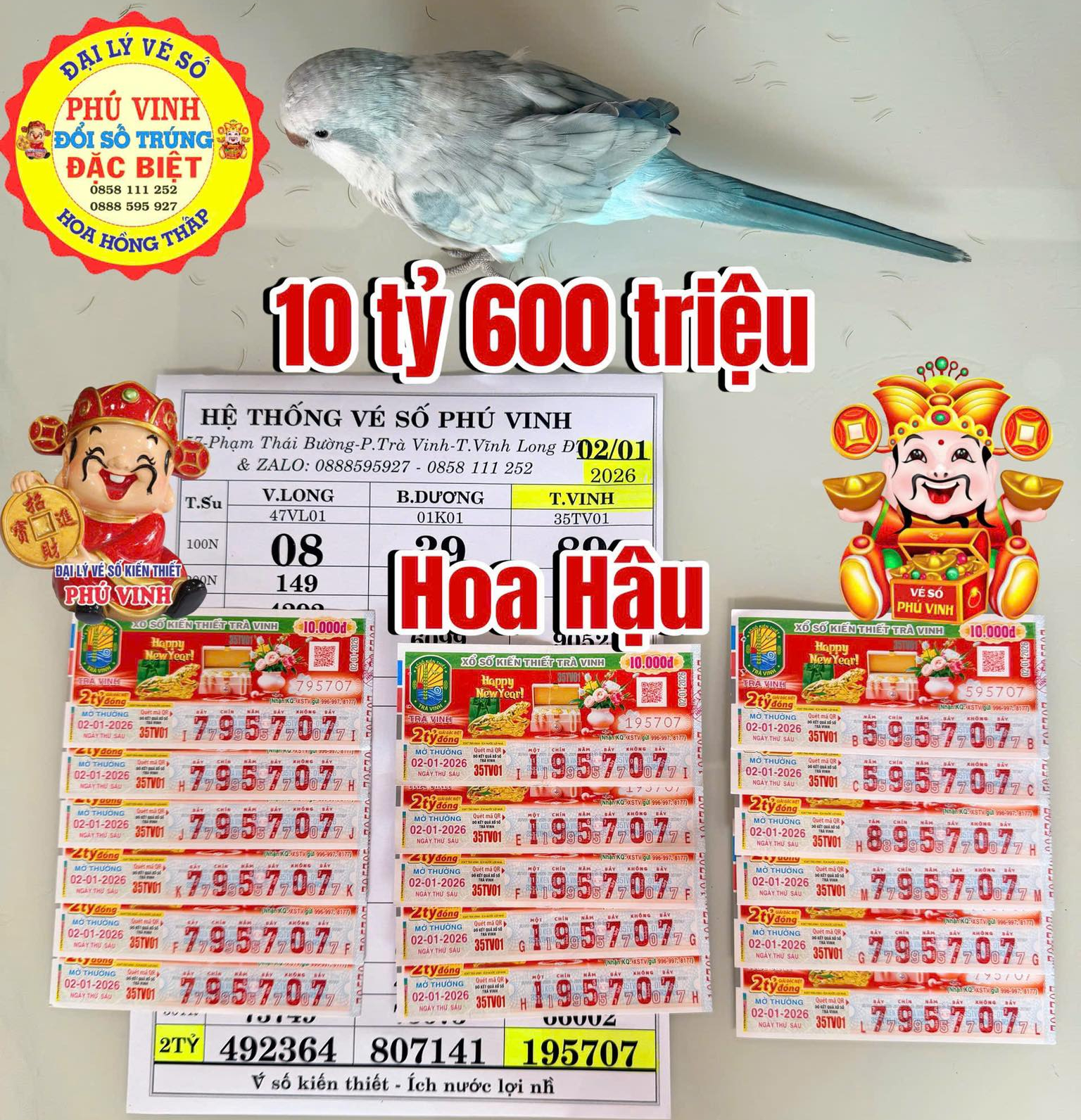 Xổ số miền Nam: Tây Ninh , TPHCM , Vĩnh Long trúng giải độc đắc liên tục - Ảnh 1. Xổ số miền Nam: Tây Ninh , TPHCM , Vĩnh Long trúng giải độc đắc liên tục - Ảnh 1.