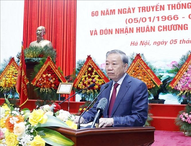 Hình ảnh Tổng Bí thư Tô Lâm dự Lễ kỷ niệm 60 năm Ngày truyền thống ngành Nội chính Đảng  - Ảnh 6.
