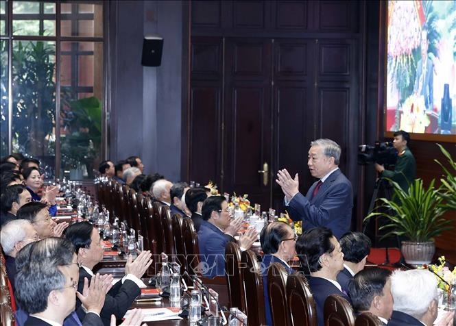 Hình ảnh Tổng Bí thư Tô Lâm dự Lễ kỷ niệm 60 năm Ngày truyền thống ngành Nội chính Đảng  - Ảnh 3.