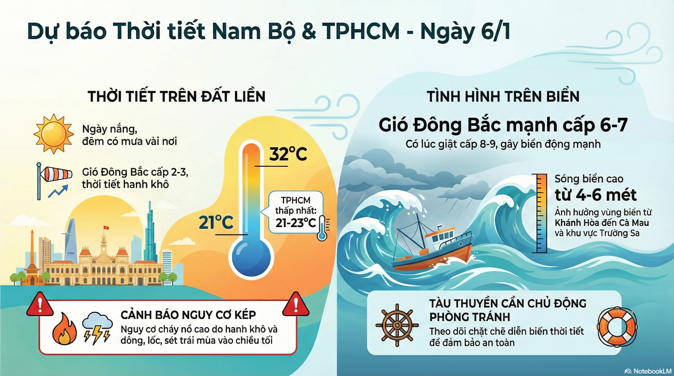 Dự báo thời tiết hôm nay, 6-1: TPHCM và Nam Bộ hanh khô, có mưa cuối ngày - Ảnh 2.