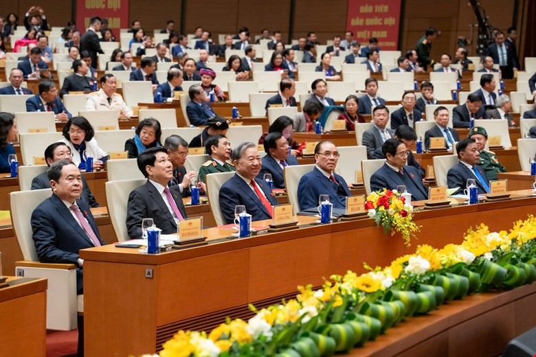 Tổng Bí thư Tô Lâm dự Lễ kỷ niệm 80 năm Ngày Tổng tuyển cử đầu tiên bầu Quốc hội Việt Nam - Ảnh 2.