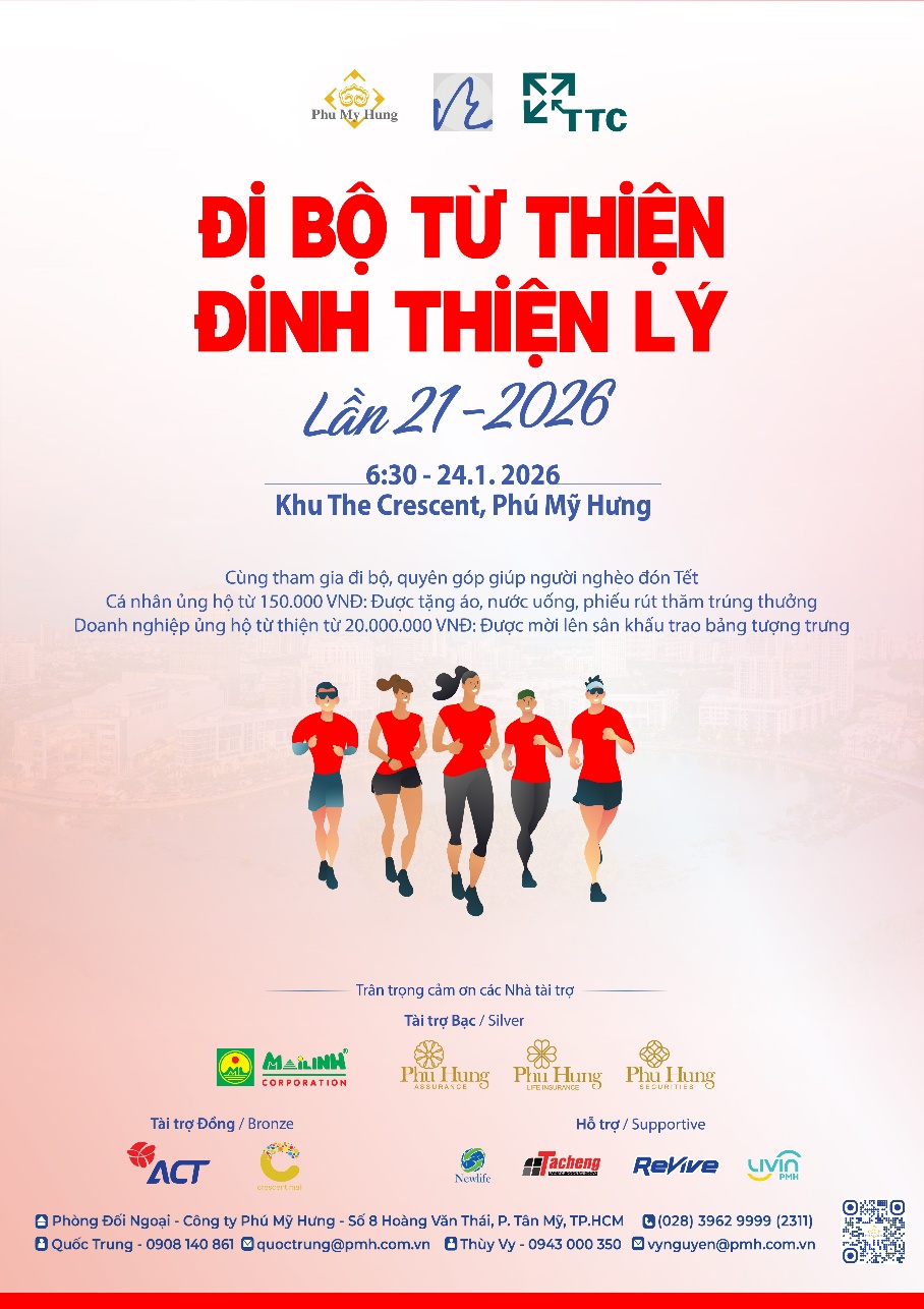 Bước chân chia sẻ tại Phú Mỹ Hưng hướng về người nghèo dịp Tết 2026 - Ảnh 1.