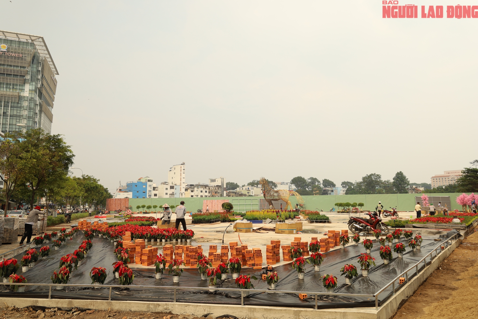 Khu đất 152 Trần Ph&uacute; ở TPHCM biến h&igrave;nh th&agrave;nh c&ocirc;ng vi&ecirc;n trước Tết 2026 - Ảnh 1.