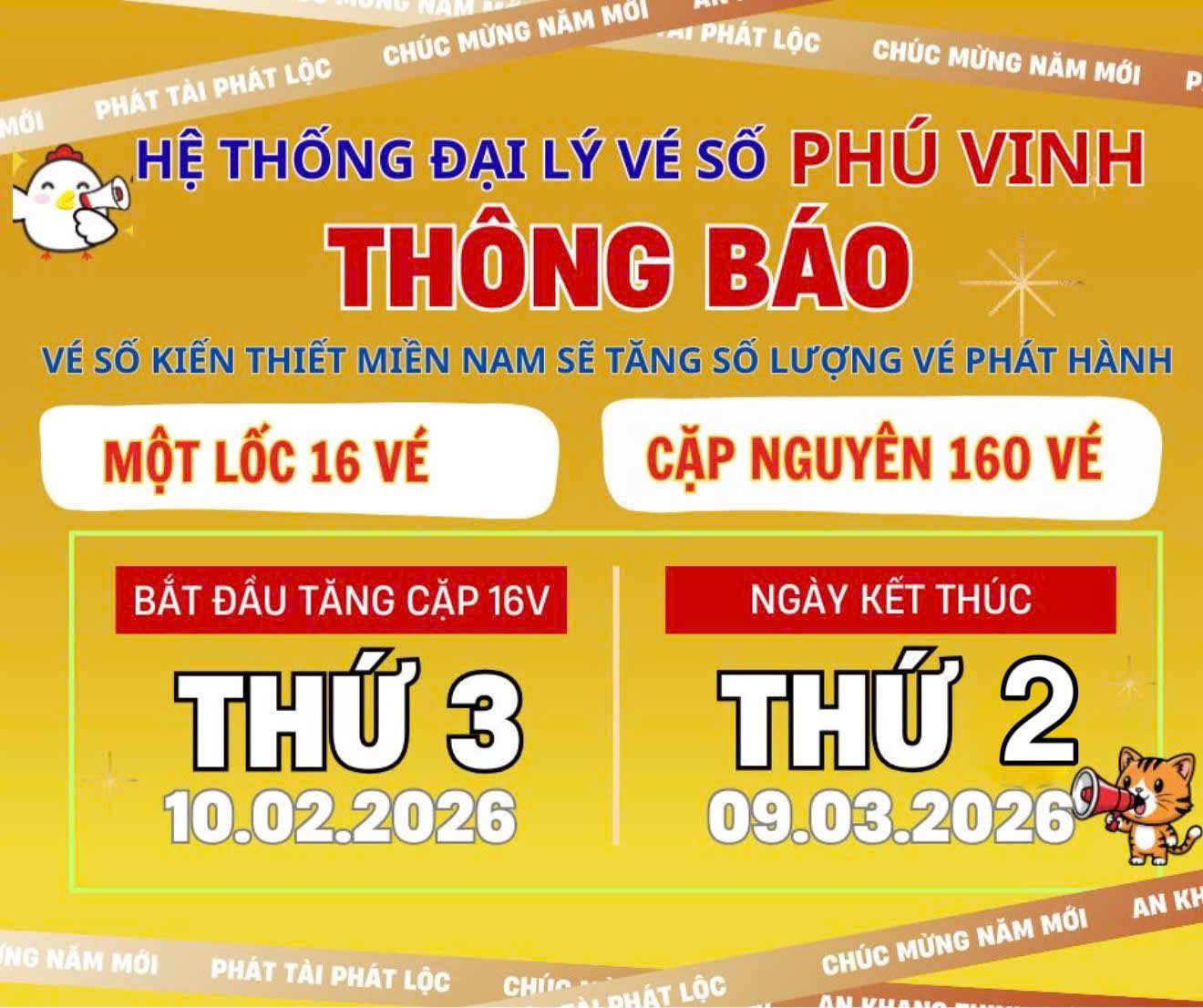 Xổ số miền Nam tăng giải độc đắc lên 32 tỉ đồng ngày 10 - 2 - 2026 - Ảnh 2.