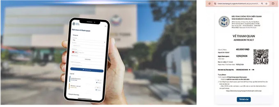 Bảo tàng Chứng tích Chiến tranh bán vé trực tuyến - Ảnh 1. Bảo tàng Chứng tích Chiến tranh bán vé trực tuyến - Ảnh 1.