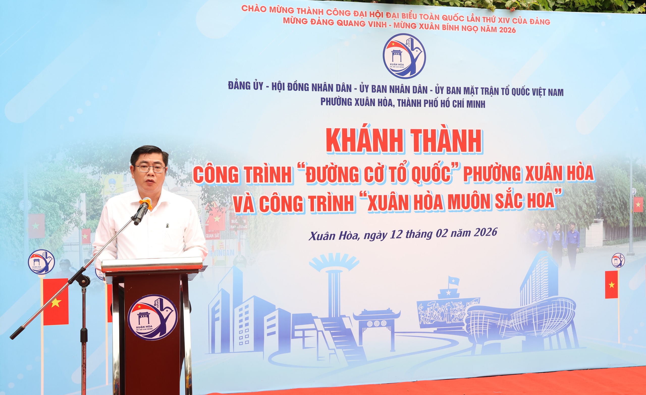 Từ đường cờ Tổ quốc đến đường hoa: Phường Xu&acirc;n H&ograve;a, TPHCM "thay &aacute;o" đ&oacute;n Xu&acirc;n - Ảnh 2.