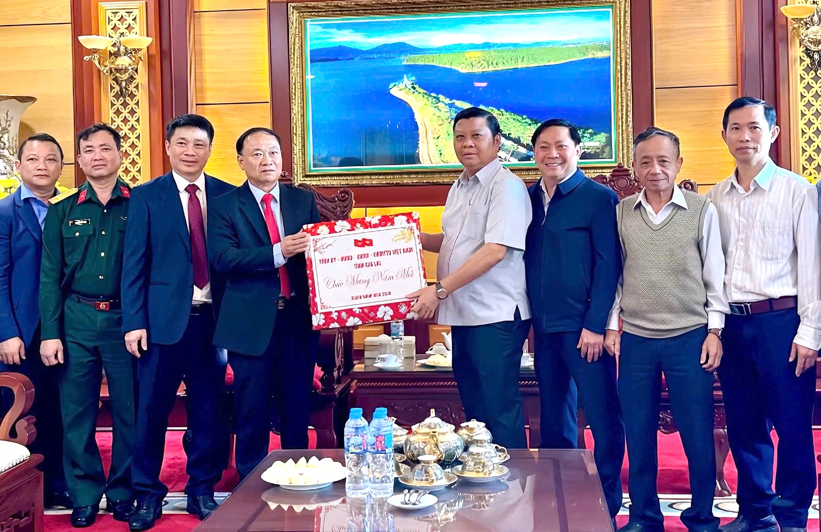 Lãnh đạo tỉnh Gia Lai thăm Tập đoàn Đức Long Gia Lai chúc Tết 2026 - Ảnh 1.