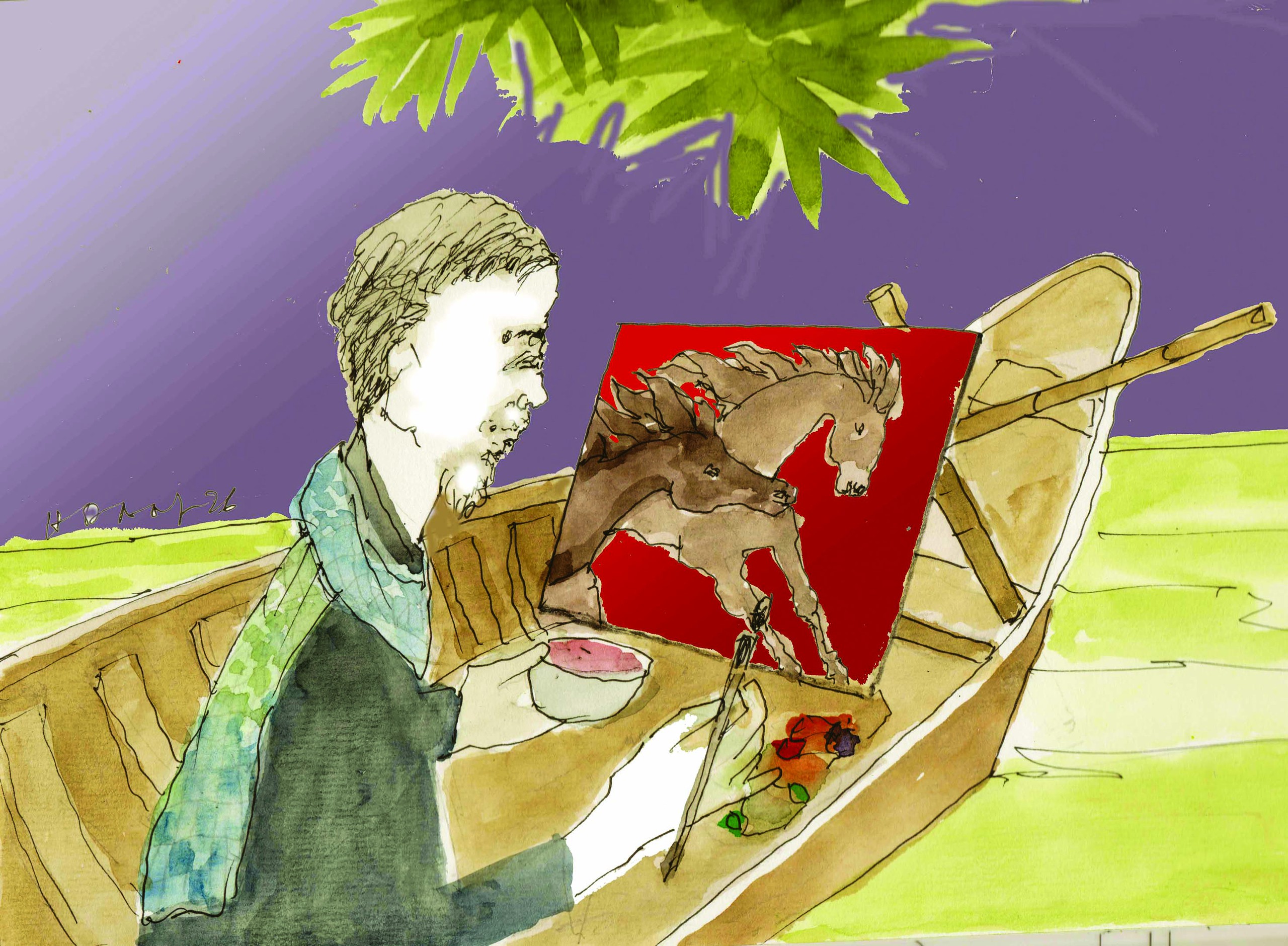 BỨC TRANH BÁT MÃ - Ảnh 2.