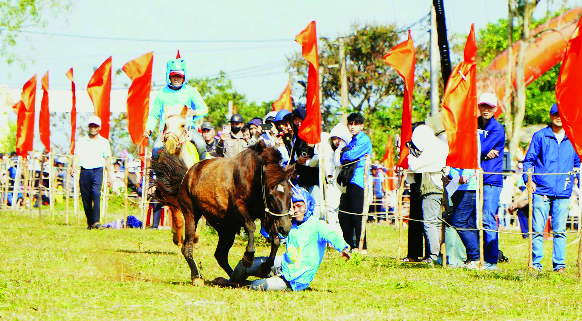 Cười ngất Với hội đua ngựa thồ - Ảnh 1.