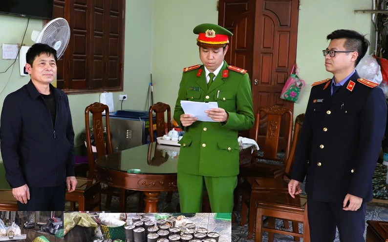 Khởi tố vụ sản xuất giò chả chứa hàn the, tang vật hơn 1,2 tấn - Ảnh 3.