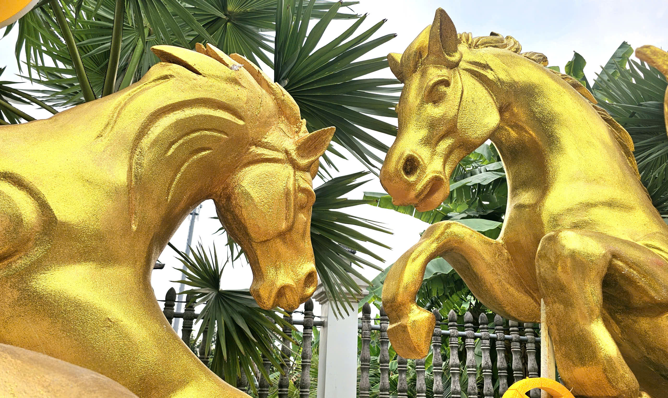 D&agrave;n linh vật ngựa M&atilde; đ&aacute;o th&agrave;nh c&ocirc;ng thu h&uacute;t du kh&aacute;ch tại phường Ch&aacute;nh Hiệp 2026 - Ảnh 1.