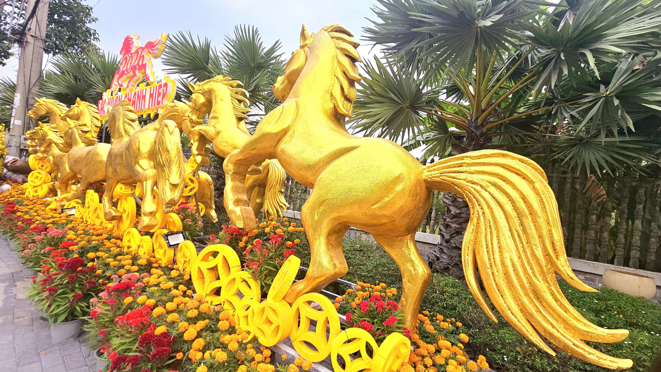 D&agrave;n linh vật ngựa M&atilde; đ&aacute;o th&agrave;nh c&ocirc;ng thu h&uacute;t du kh&aacute;ch tại phường Ch&aacute;nh Hiệp 2026 - Ảnh 4.