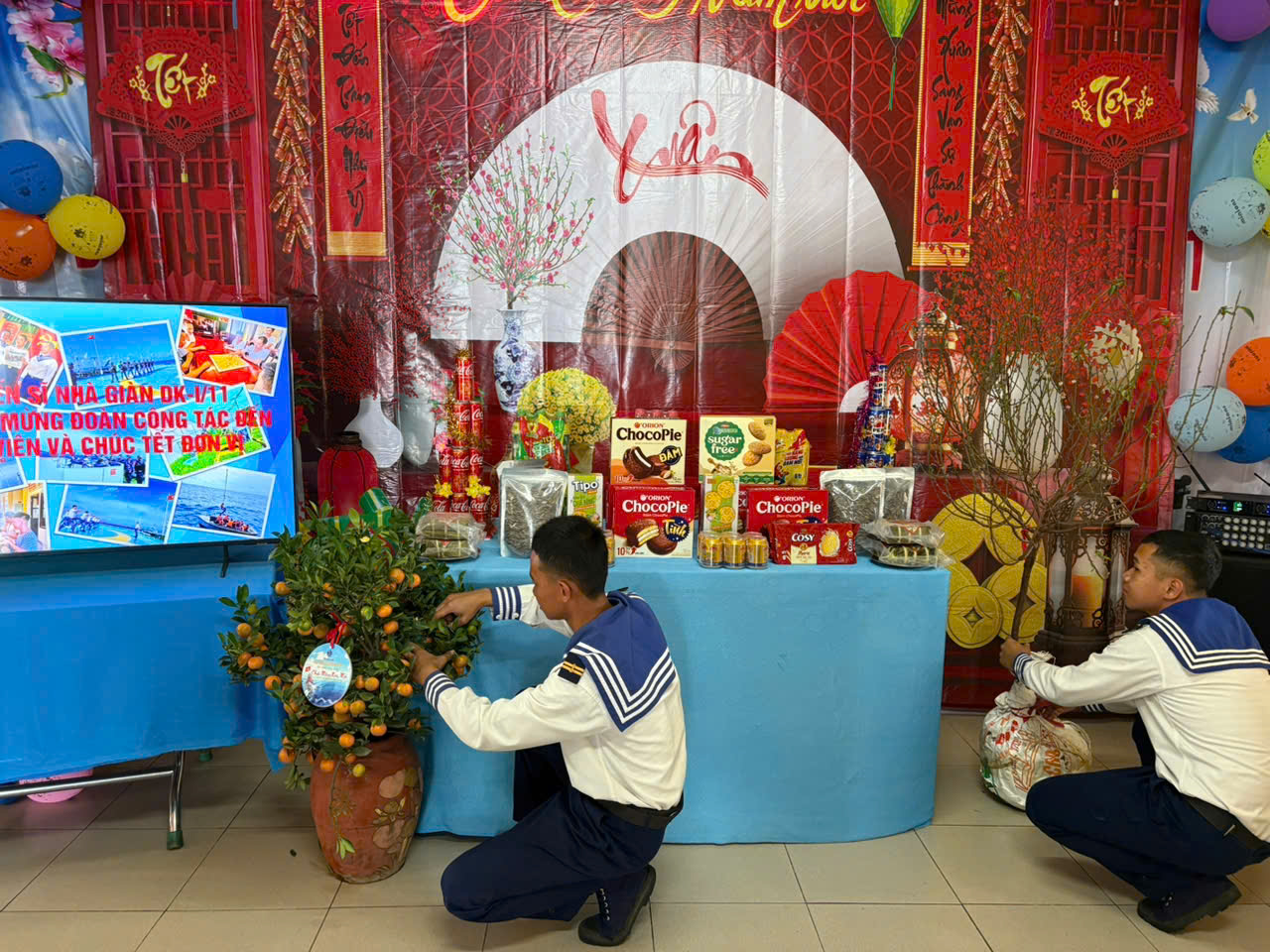 Mang Xuân ra nhà giàn DK1 - Ảnh 3.