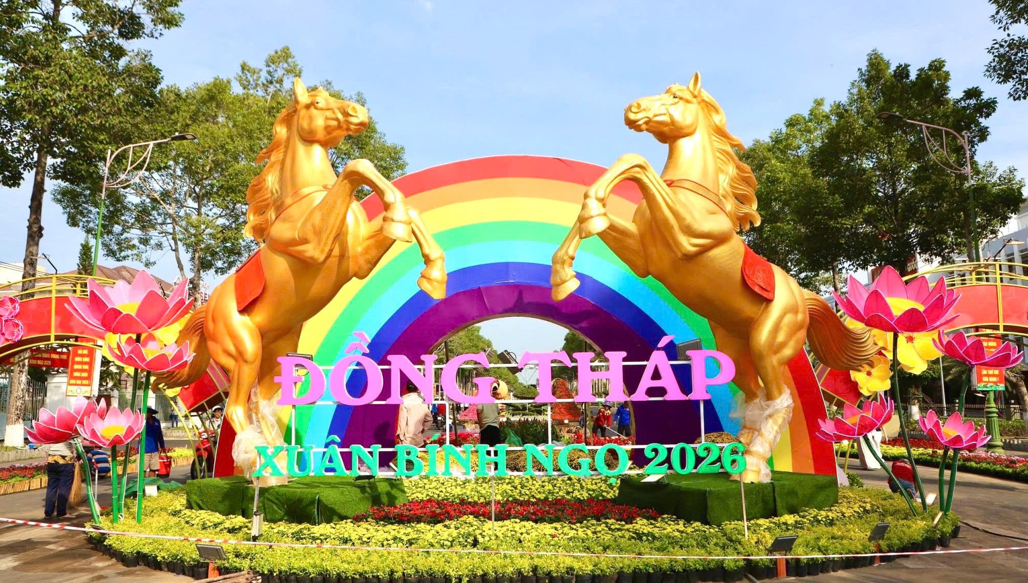 Linh vật ngựa ở Đồng Tháp và An Giang được nhiều người khen ngợi - Ảnh 1.