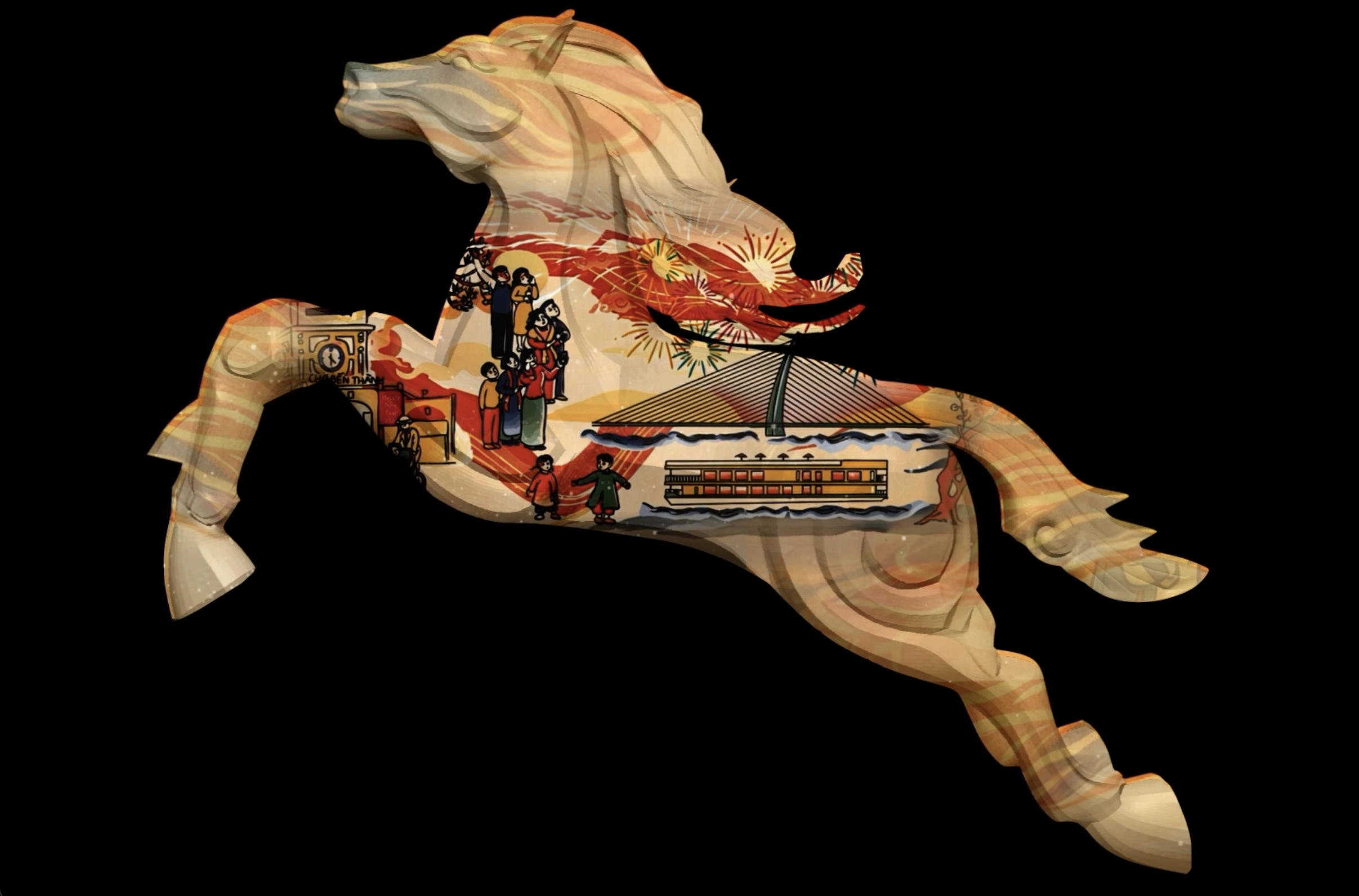 Lần đầu tiên Đường hoa Nguyễn Huệ có phiên bản ngày - đêm, bùng nổ công nghệ mapping - Ảnh 4.