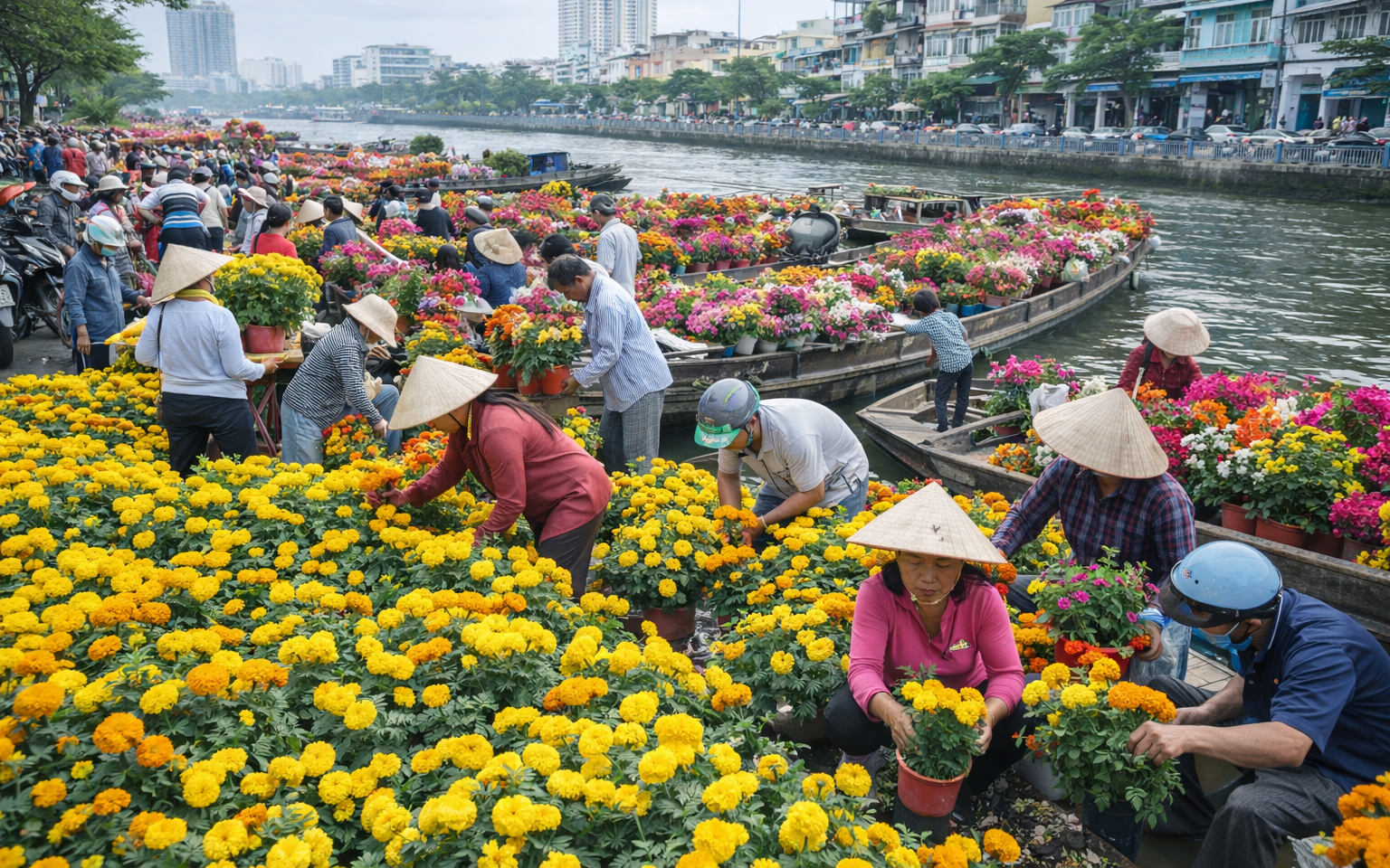 L&agrave;ng hoa rực rỡ sắc xu&acirc;n trong những ng&agrave;y gi&aacute;p Tết Nguy&ecirc;n đ&aacute;n - Ảnh 5.