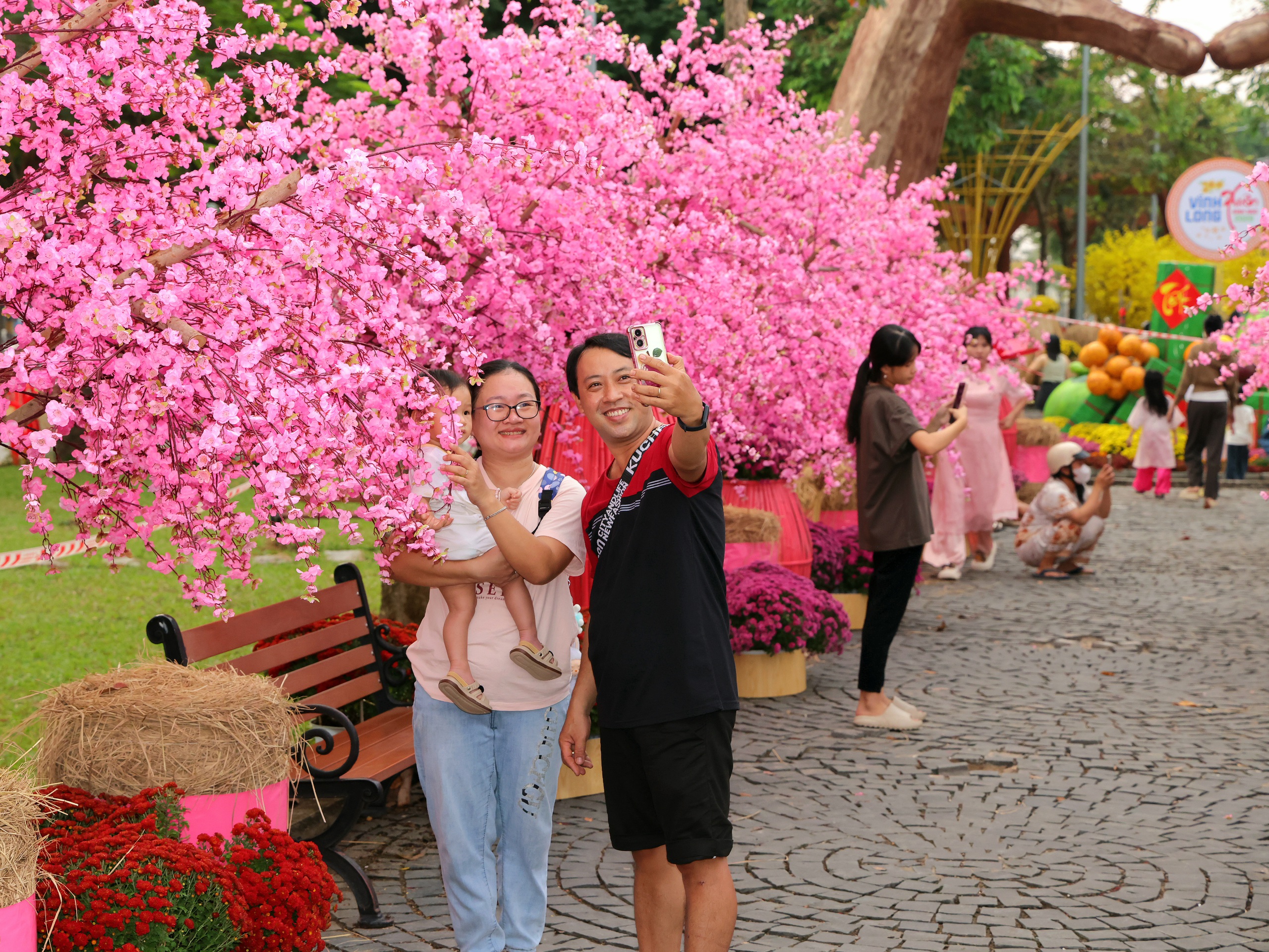 Ngắm linh vật ngựa oai phong tại đường hoa Xuân Vĩnh Long 2026 - Ảnh 6. Ngắm linh vật ngựa oai phong tại đường hoa Xuân Vĩnh Long 2026 - Ảnh 6.
