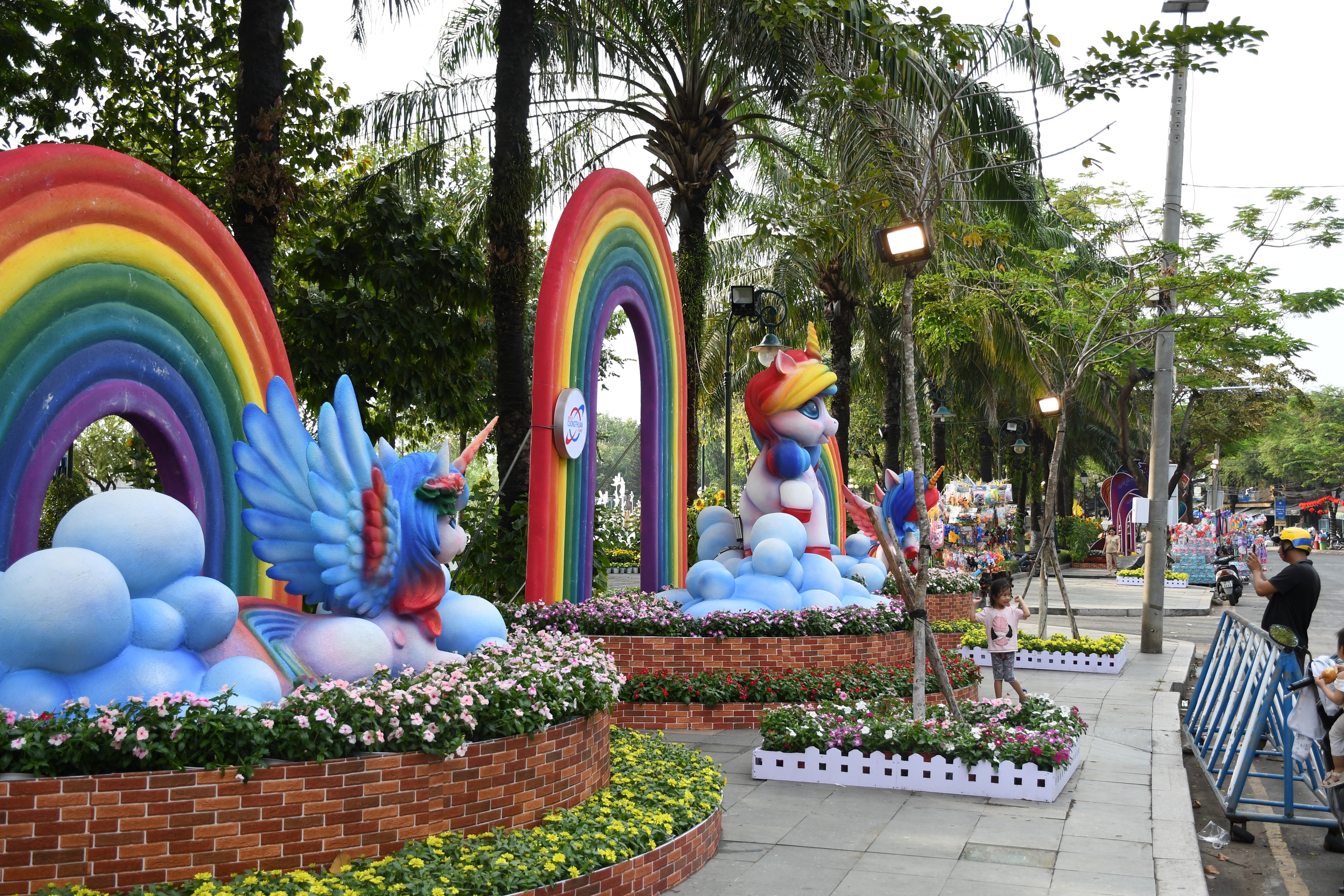 Cận cảnh đường hoa ven s&ocirc;ng Đồng Nai 'vạn người m&ecirc;' - Ảnh 9.