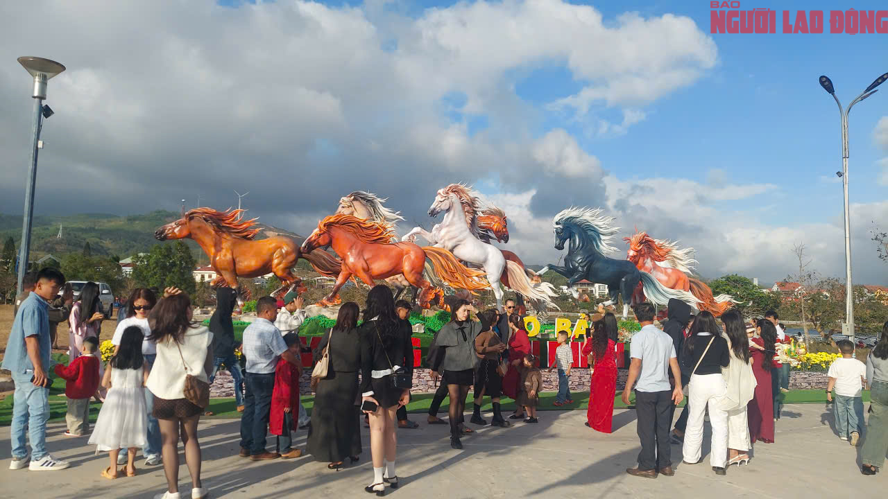 Nườm nượp người check - in linh vật ngựa Quảng Trị ngày Tết Bính Ngọ 2026 - Ảnh 11. Nườm nượp người check - in linh vật ngựa Quảng Trị ngày Tết Bính Ngọ 2026 - Ảnh 11.