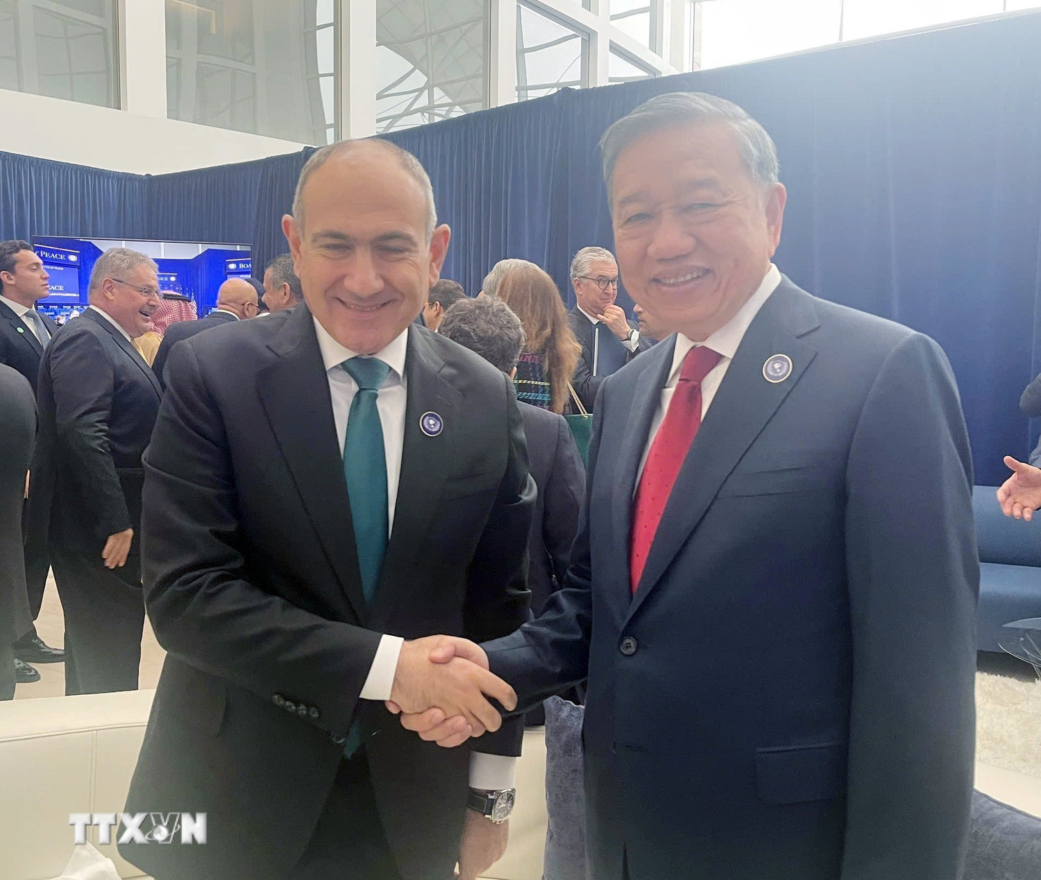 Tổng B&iacute; thư gặp l&atilde;nh đạo c&aacute;c nước nh&acirc;n dịp dự cuộc họp Hội đồng H&ograve;a b&igrave;nh về Gaza - Ảnh 2.