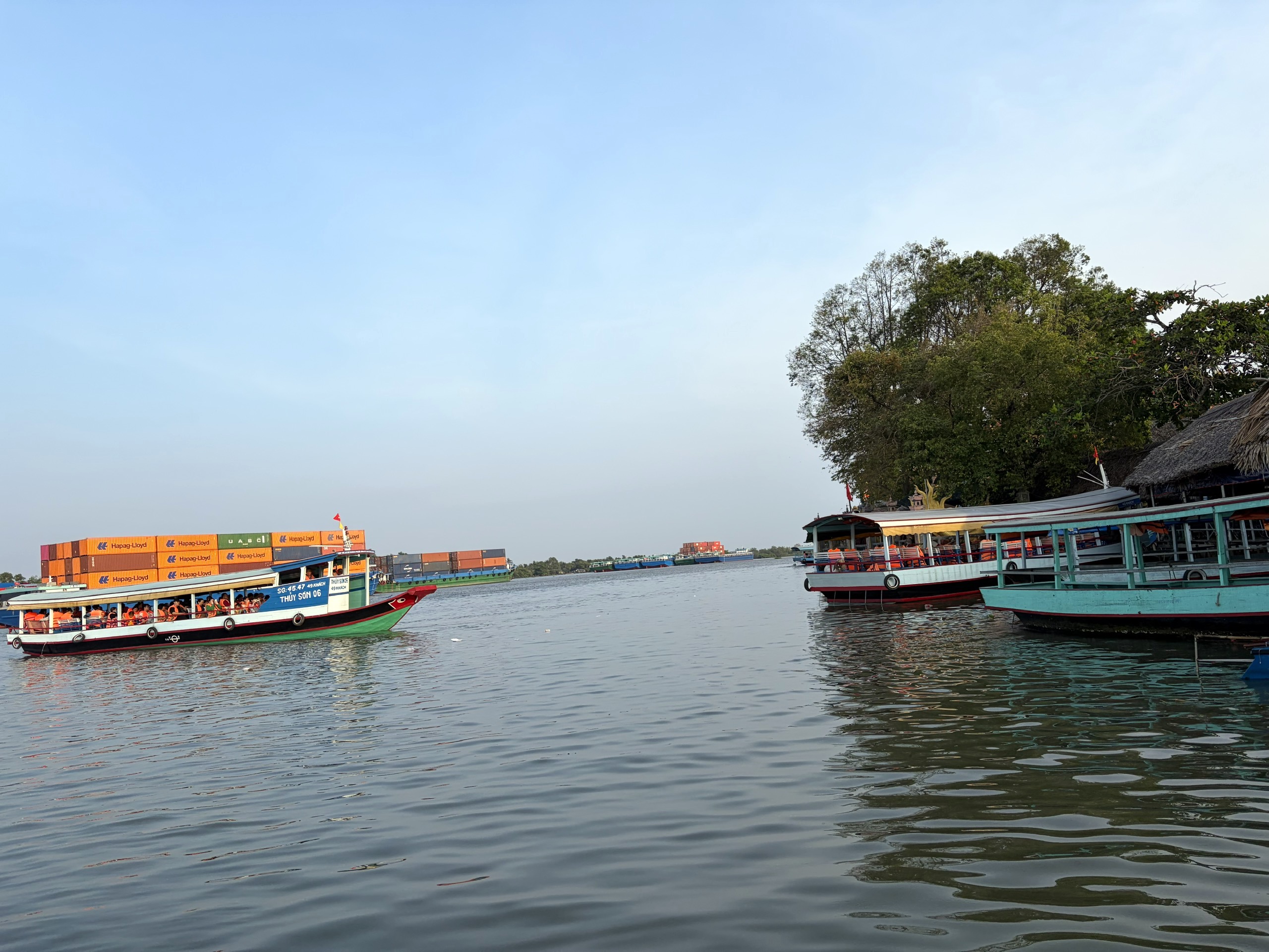 Đầu năm, vãn cảnh chùa trên cù lao sông Đồng Nai - Ảnh 4.