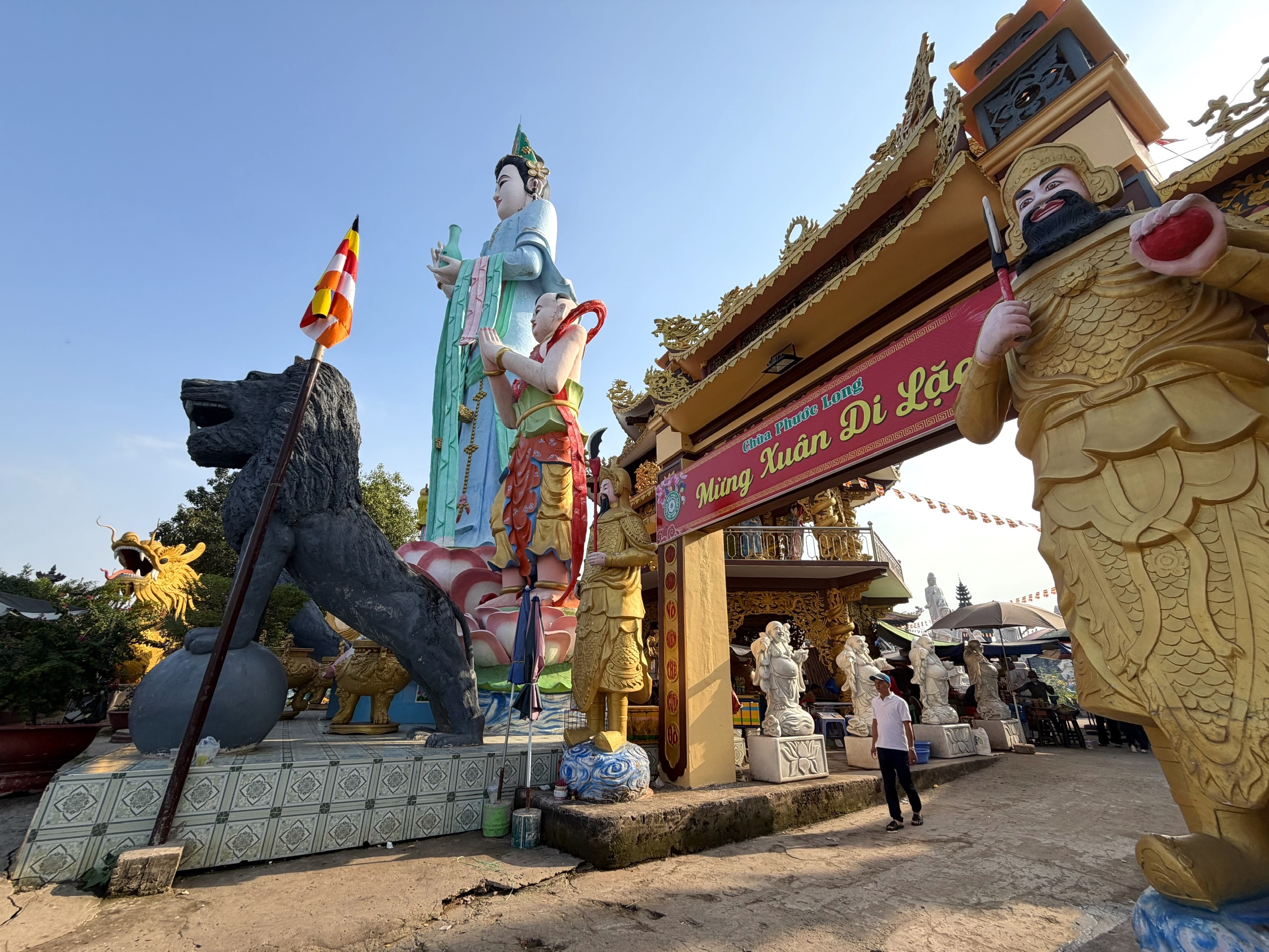 Đầu năm, vãn cảnh chùa trên cù lao sông Đồng Nai - Ảnh 5.