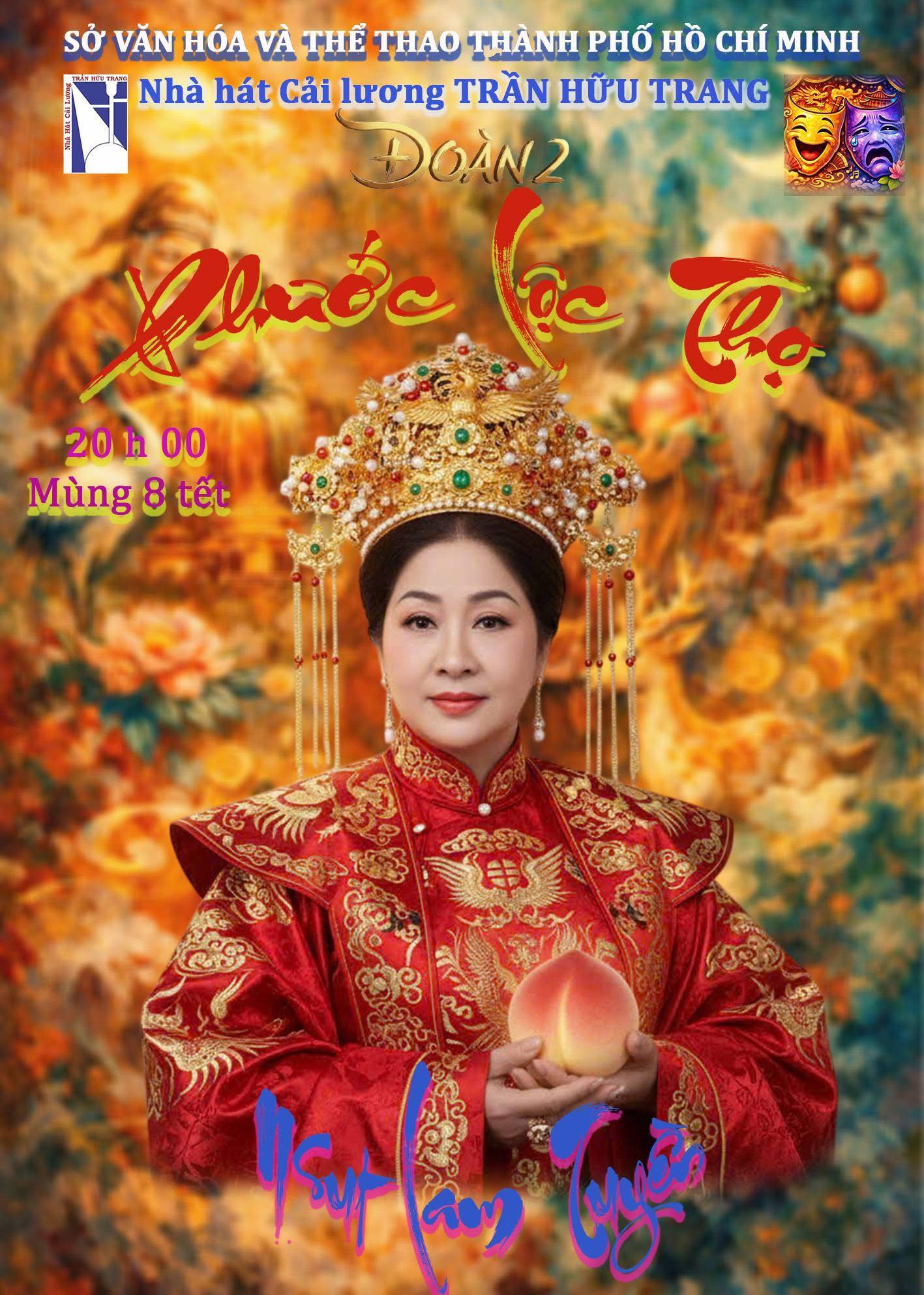 "Phước Lộc Thọ" – tiếng cười khai xuân trên sân khấu cải lương Trần Hữu Trang - Ảnh 4.