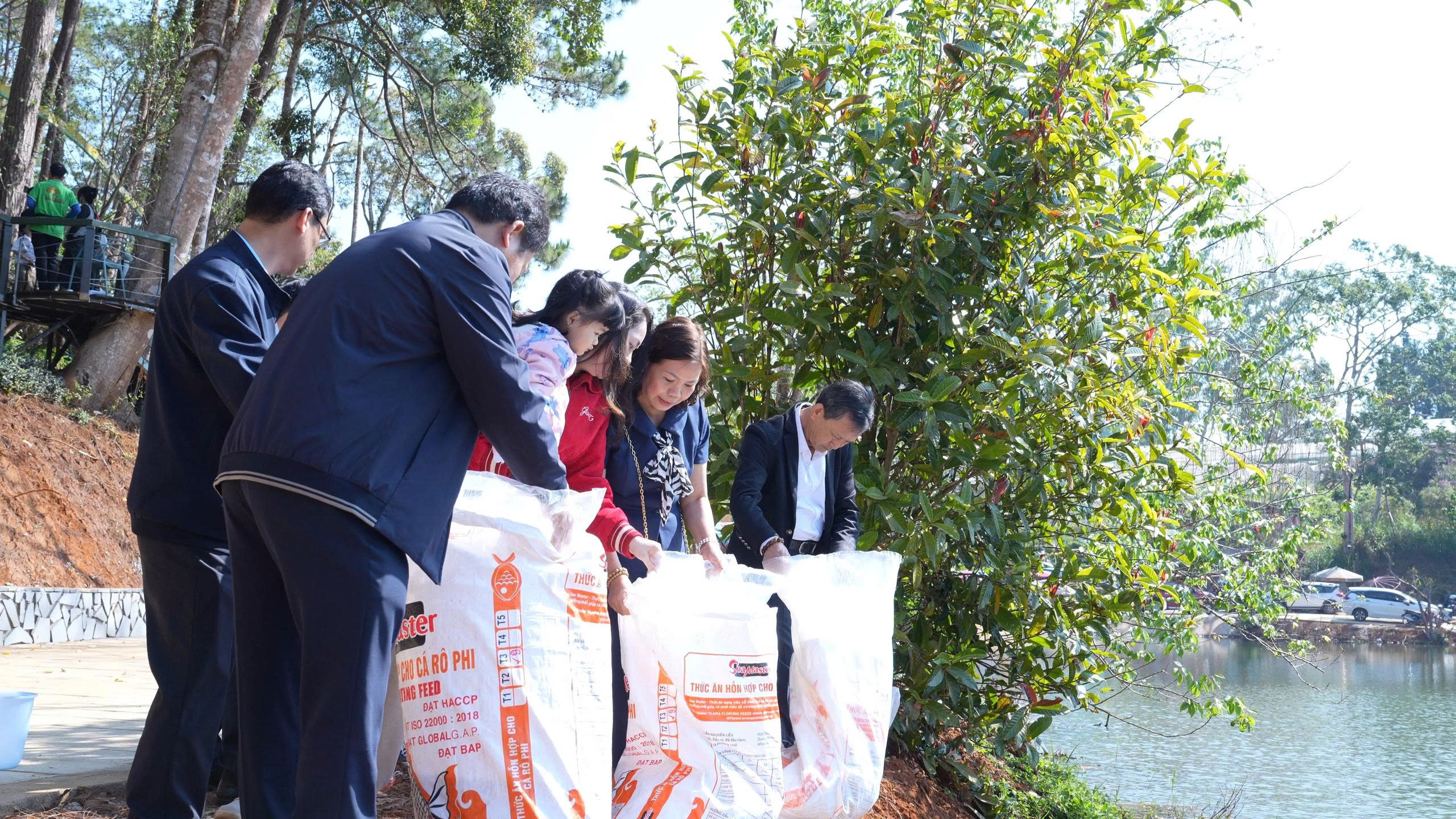 Thả 5 . 000 Cá Koi , cá Lăng tại hồ Đăk Ke Măng Đen 2026 - Ảnh 1.