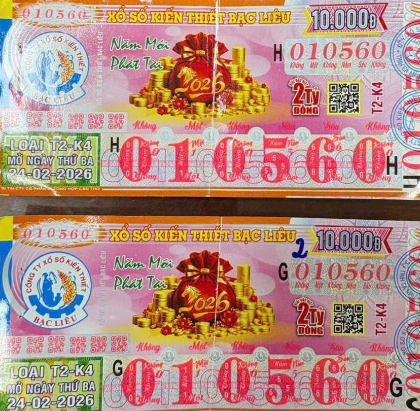 Đại lý vé số Hổ liên tục trúng độc đắc Xổ số miền Nam Bạc Liêu 2026 - Ảnh 2.