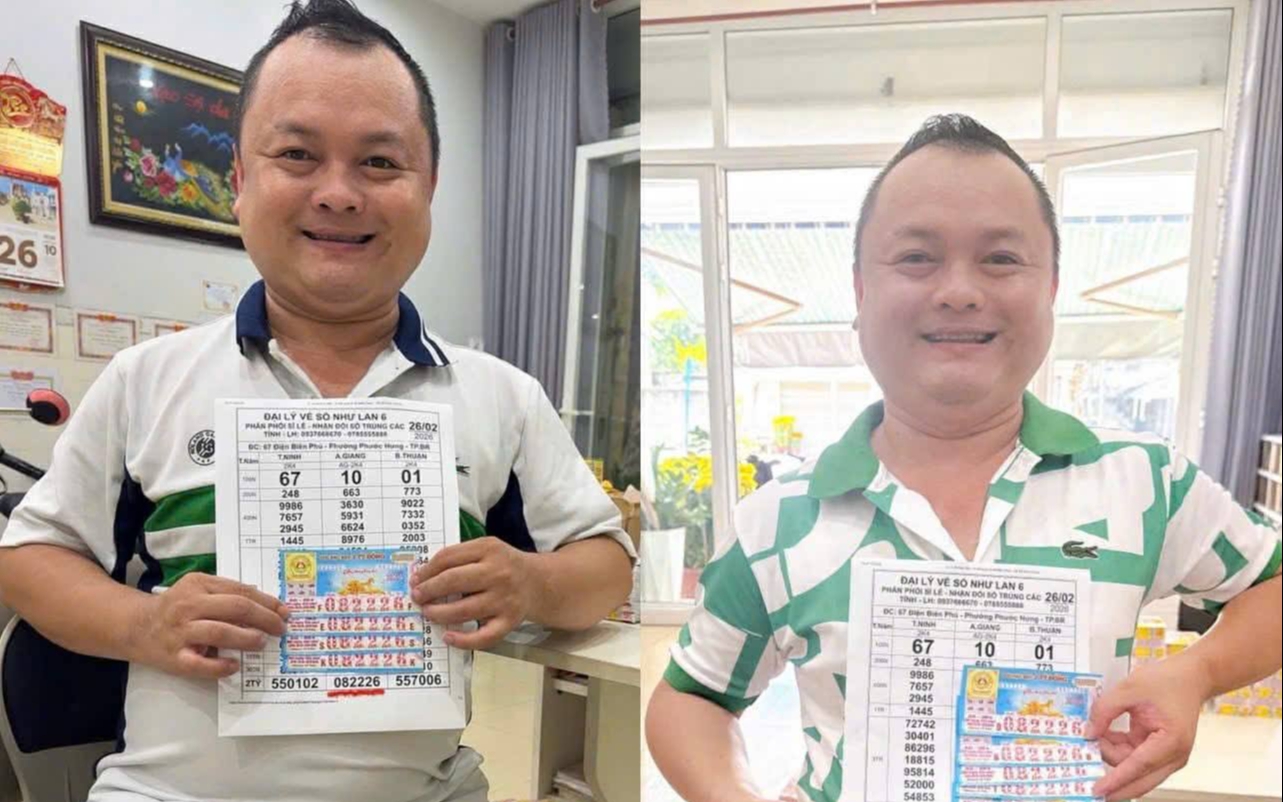 Xổ số miền Nam 2026: Đại lý vé số Hổ liên tục trúng giải độc đắc - Ảnh 2. Xổ số miền Nam 2026: Đại lý vé số Hổ liên tục trúng giải độc đắc - Ảnh 2.