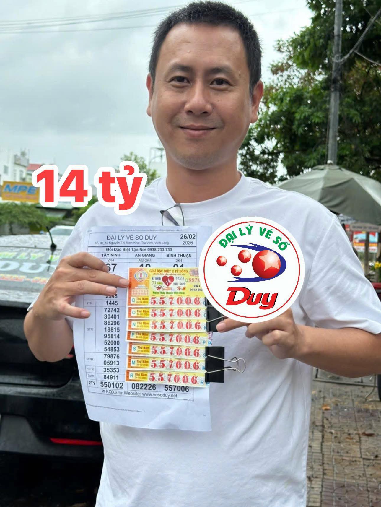 Xổ số miền Nam: Trúng độc đắc 14 tỉ đồng từ vé số bất ngờ tại Cần Thơ - Ảnh 1. Xổ số miền Nam: Trúng độc đắc 14 tỉ đồng từ vé số bất ngờ tại Cần Thơ - Ảnh 1.