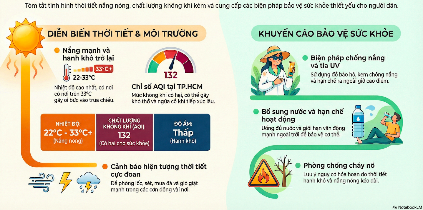 Dự báo thời tiết hôm nay, 28-2: TPHCM và Nam Bộ nắng nóng, oi bức trở lại - Ảnh 2.