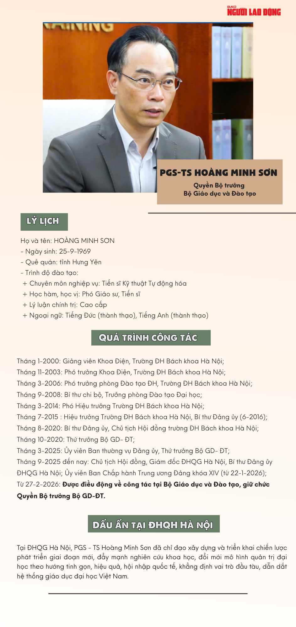 Ông Hoàng Minh Sơn làm quyền Bộ trưởng Bộ Giáo dục và Đào tạo - Ảnh 1.