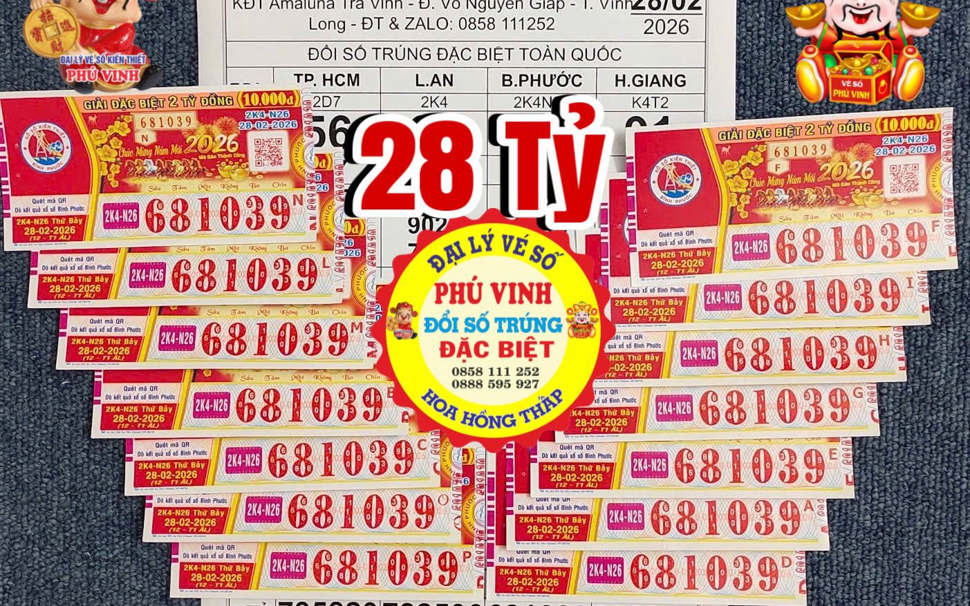 Giải độc đắc Xổ số miền Nam ngày 1 - 3: Bất ngờ từ đại lý vé số Hổ - Ảnh 3. Giải độc đắc Xổ số miền Nam ngày 1 - 3: Bất ngờ từ đại lý vé số Hổ - Ảnh 3.