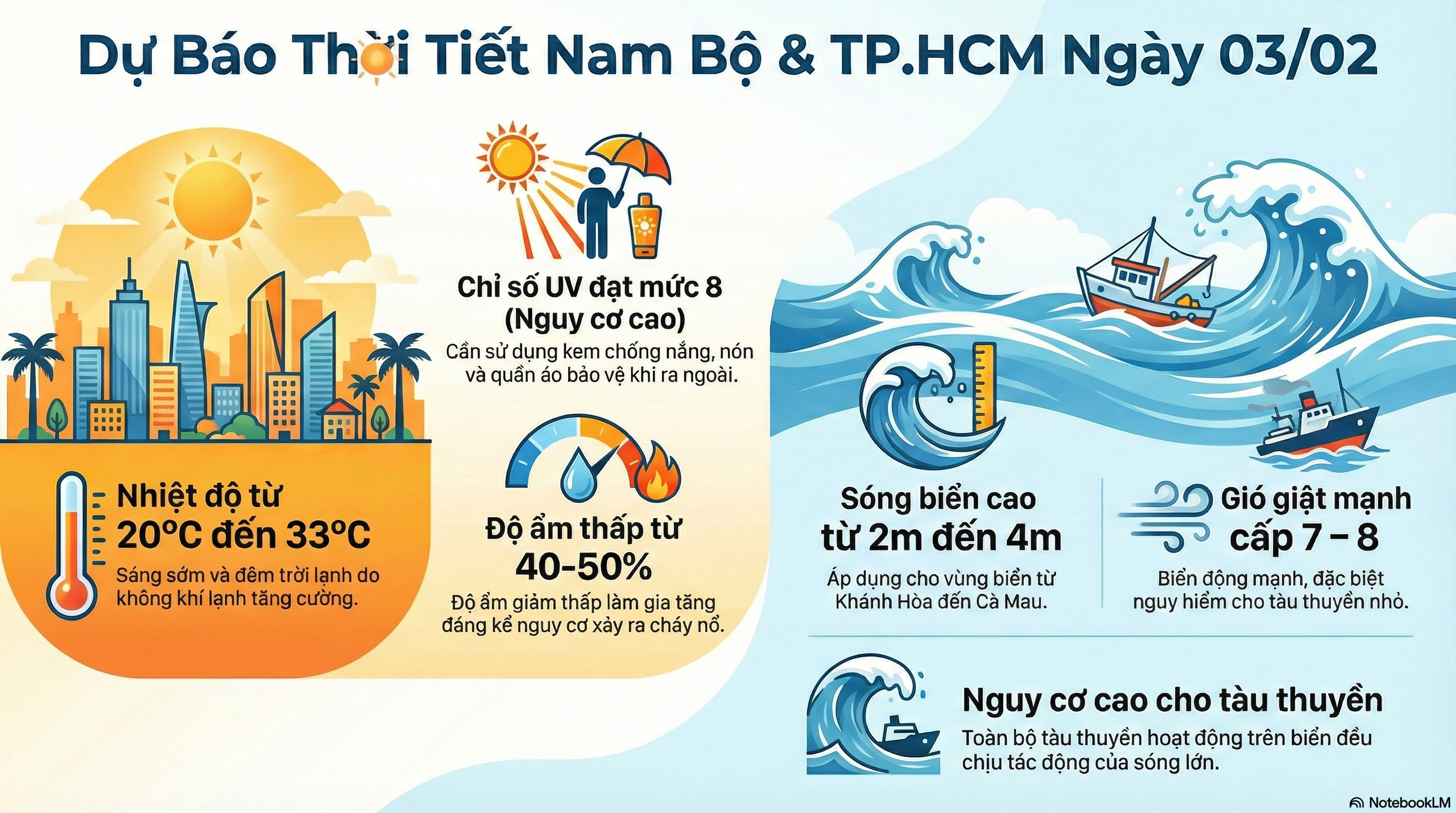 Dự báo thời tiết hôm nay, 3-2: TPHCM và Nam Bộ nắng mạnh, cảnh báo tia UV - Ảnh 2.