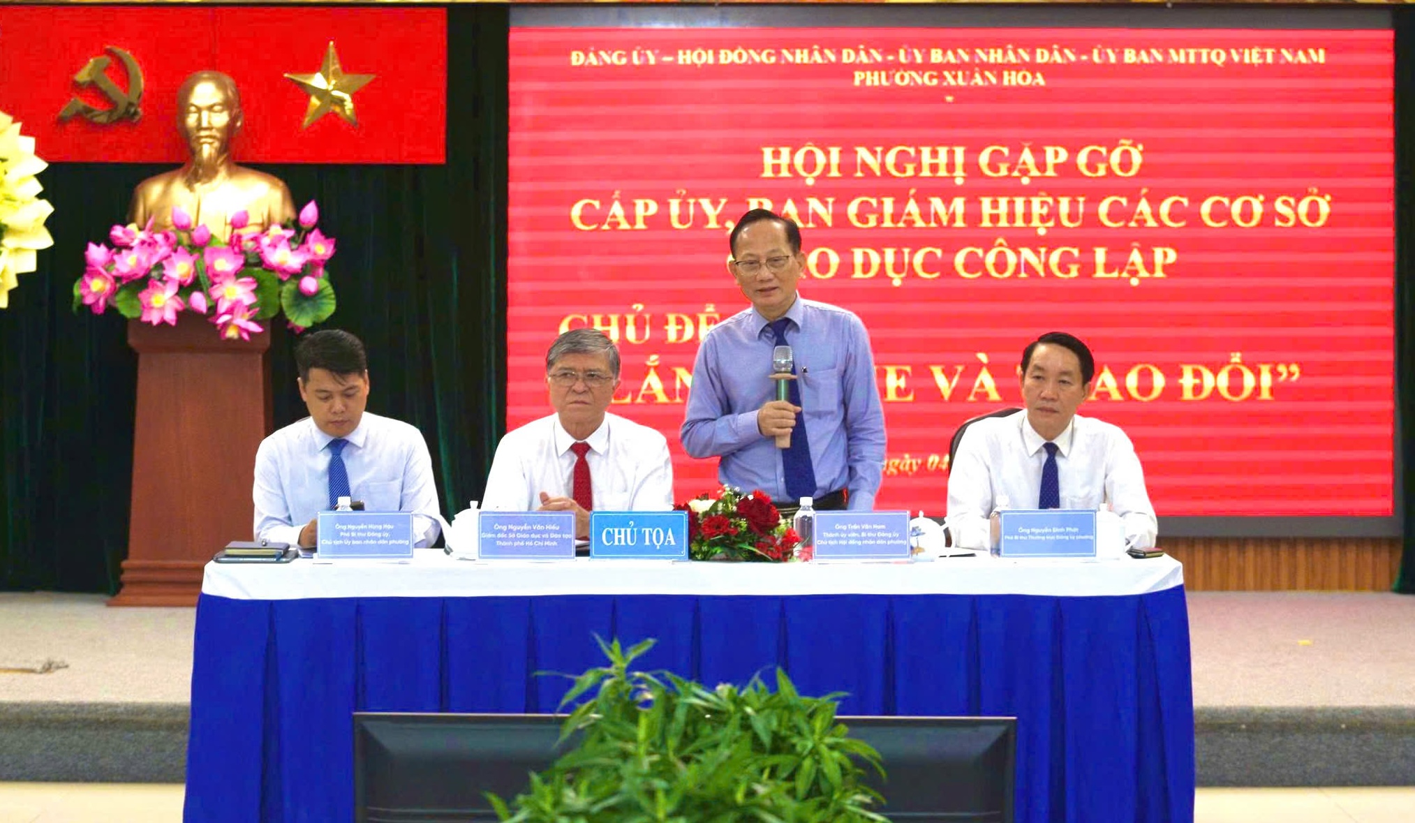 TPHCM: L&atilde;nh đạo phường Xu&acirc;n H&ograve;a mở diễn đ&agrave;n lắng nghe để n&acirc;ng chất gi&aacute;o dục - Ảnh 3.