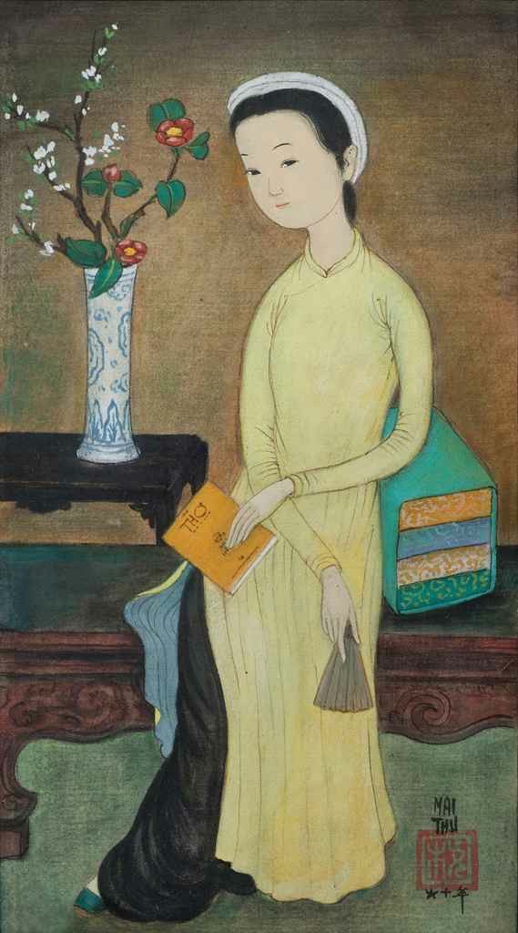 Ruby Tâm Nhi dịu dàng hóa nàng thơ mùa xuân trong tranh Đông Dương - Ảnh 13.