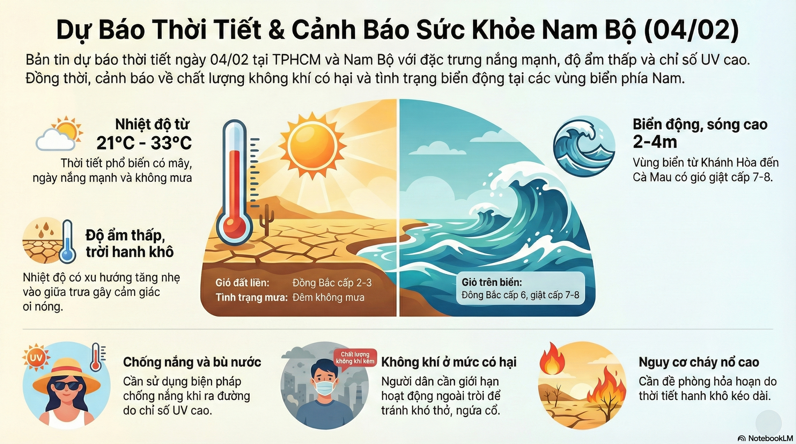 Dự báo thời tiết hôm nay, 4-2: TPHCM và Nam Bộ tăng nhiệt, tia UV cao - Ảnh 2.