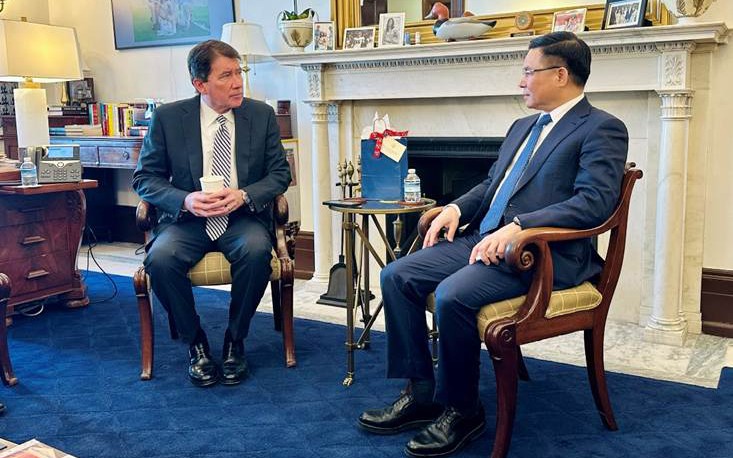 Tiềm năng hợp t&aacute;c thương mại Việt Nam - Mỹ năm 2026: Quyền Bộ trưởng Bộ C&ocirc;ng Thương trao đổi - Ảnh 2.