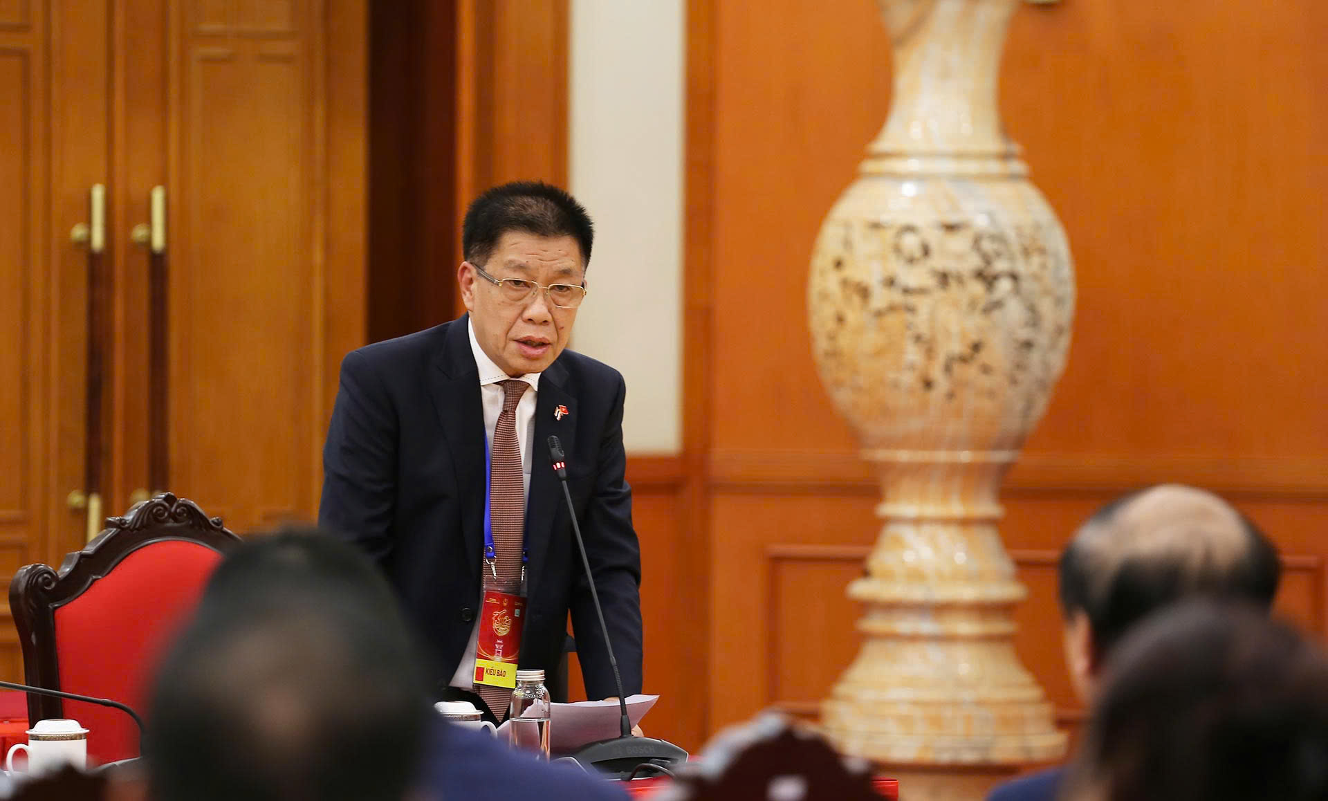 Tổng B&iacute; thư T&ocirc; L&acirc;m gặp mặt Đo&agrave;n kiều b&agrave;o ti&ecirc;u biểu - Ảnh 9.