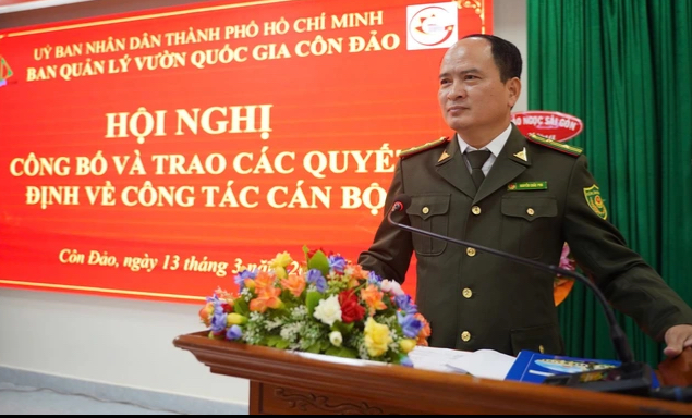  Công bố quyết định về công tác cán bộ tại Ban quản lý Vườn Quốc gia Côn Đảo - Ảnh 2.