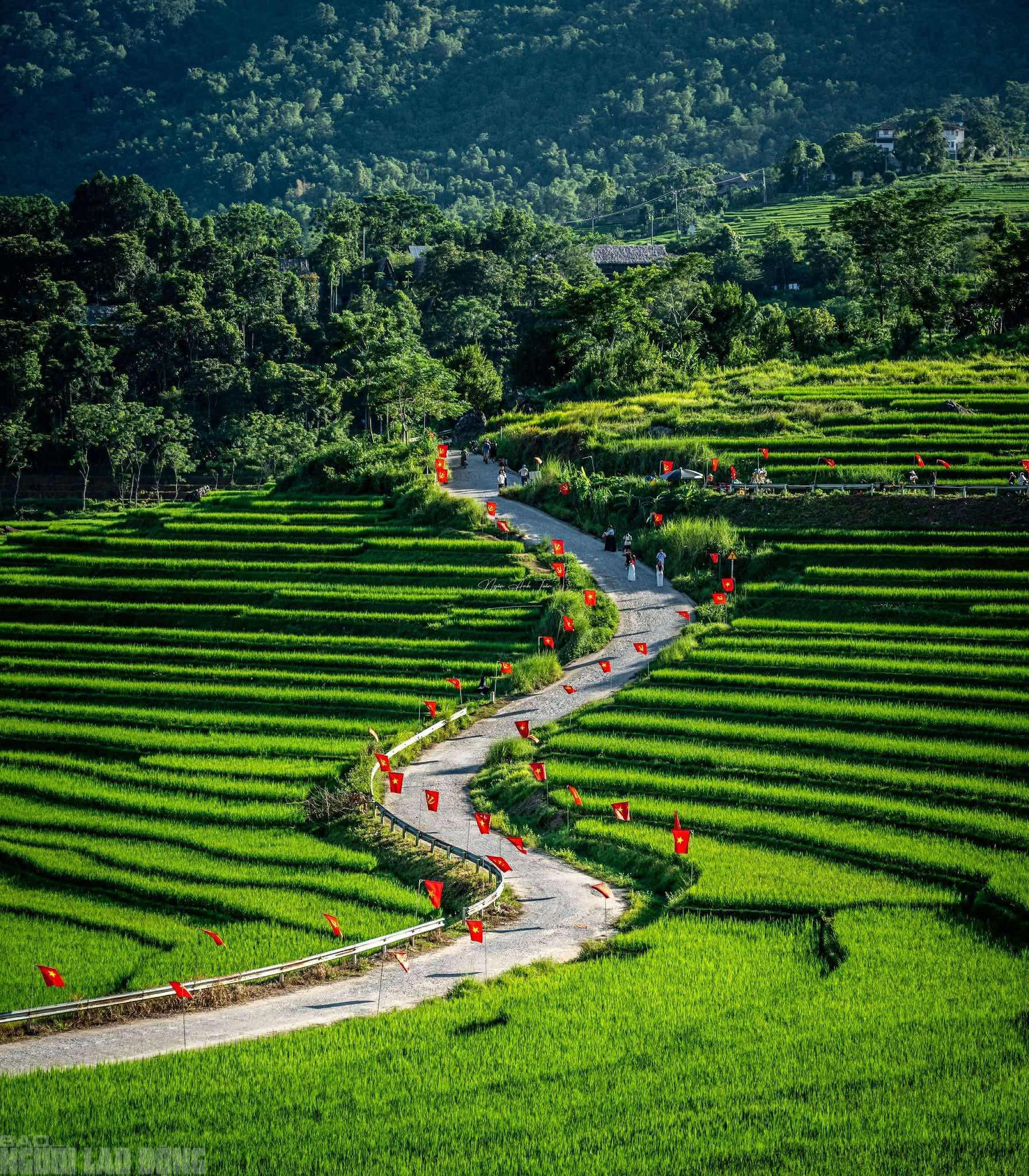 Điểm du lịch nổi tiếng ở Thanh H&oacute;a rực rỡ cờ Tổ quốc trước ng&agrave;y bầu cử - Ảnh 14.