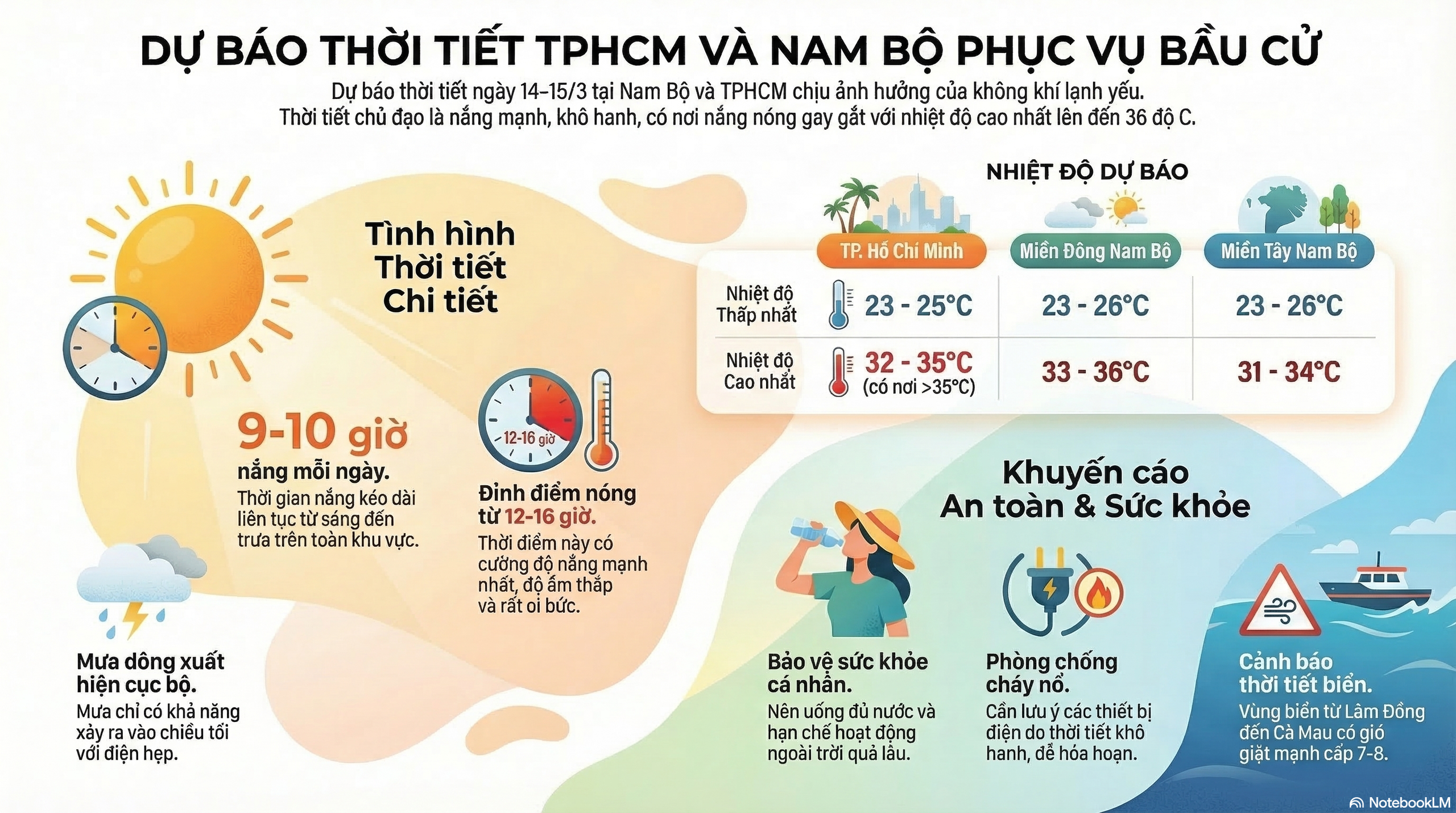 Dự báo thời tiết TPHCM và Nam Bộ trong ngày bầu cử - Ảnh 2.