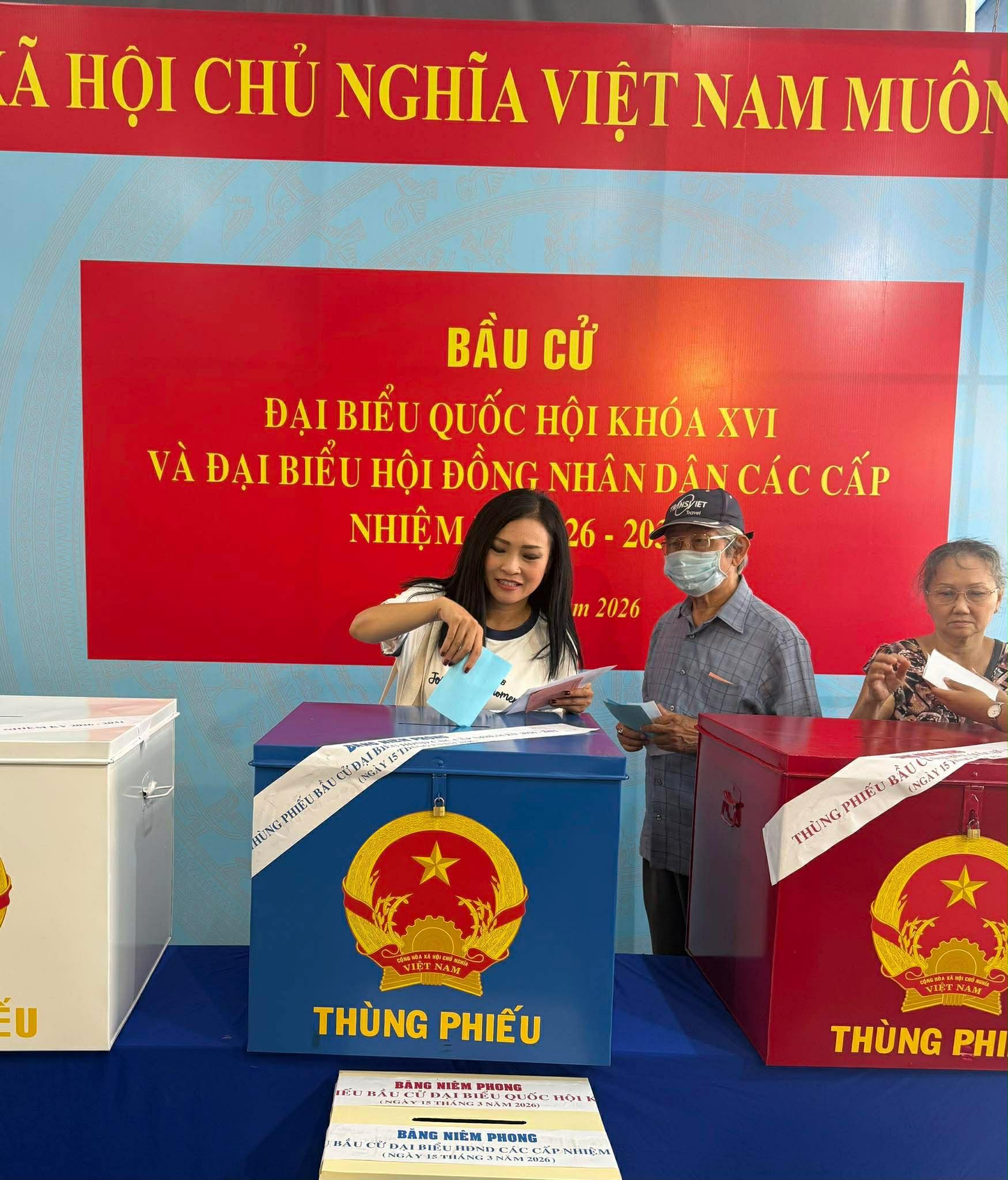 Văn nghệ sĩ nô nức đi bầu cử, gửi gắm niềm tin vào tương lai đất nước - Ảnh 2.
